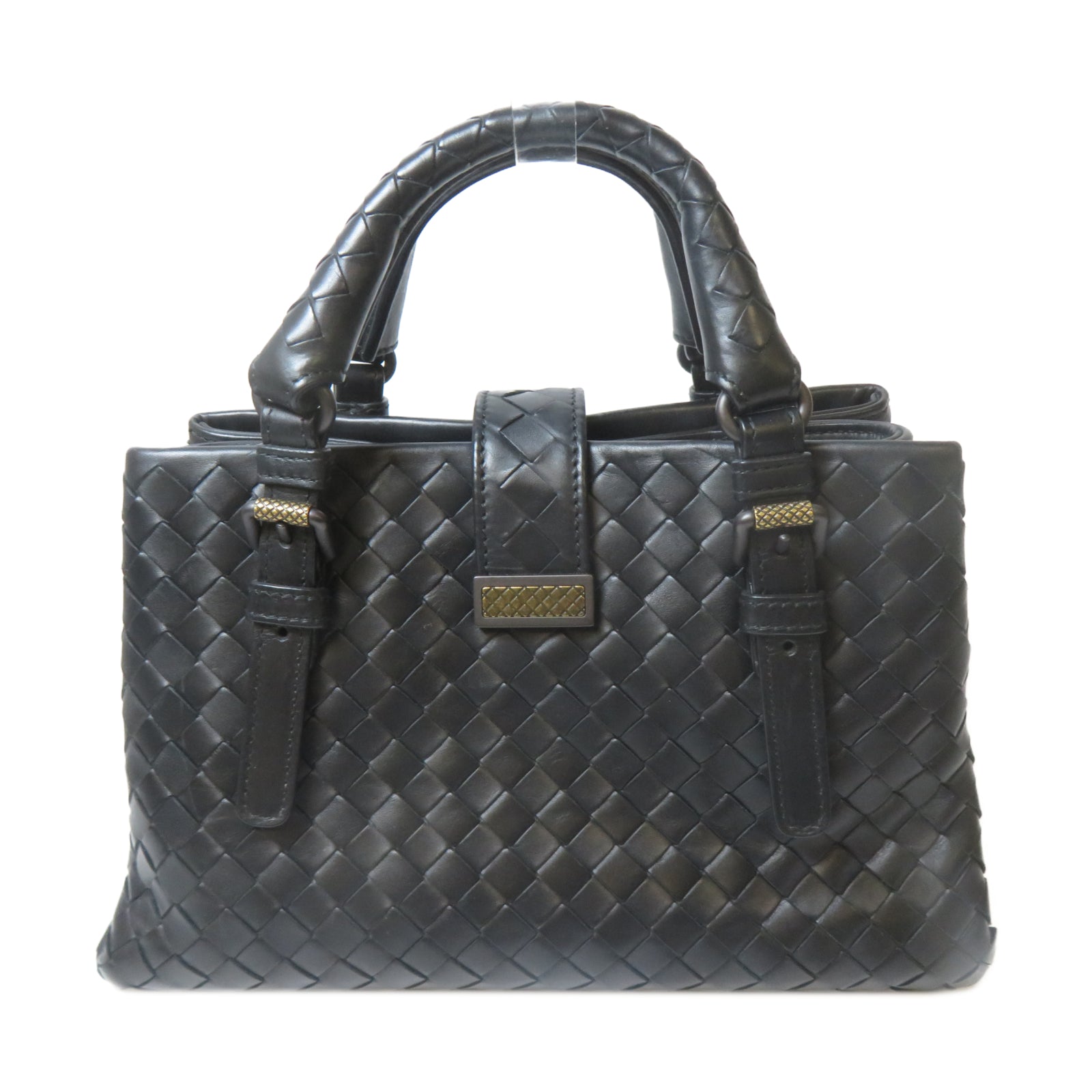 BOTTEGA VENETA 羊皮皮革2 Way Shoulder手挽肩背兩用袋黑色