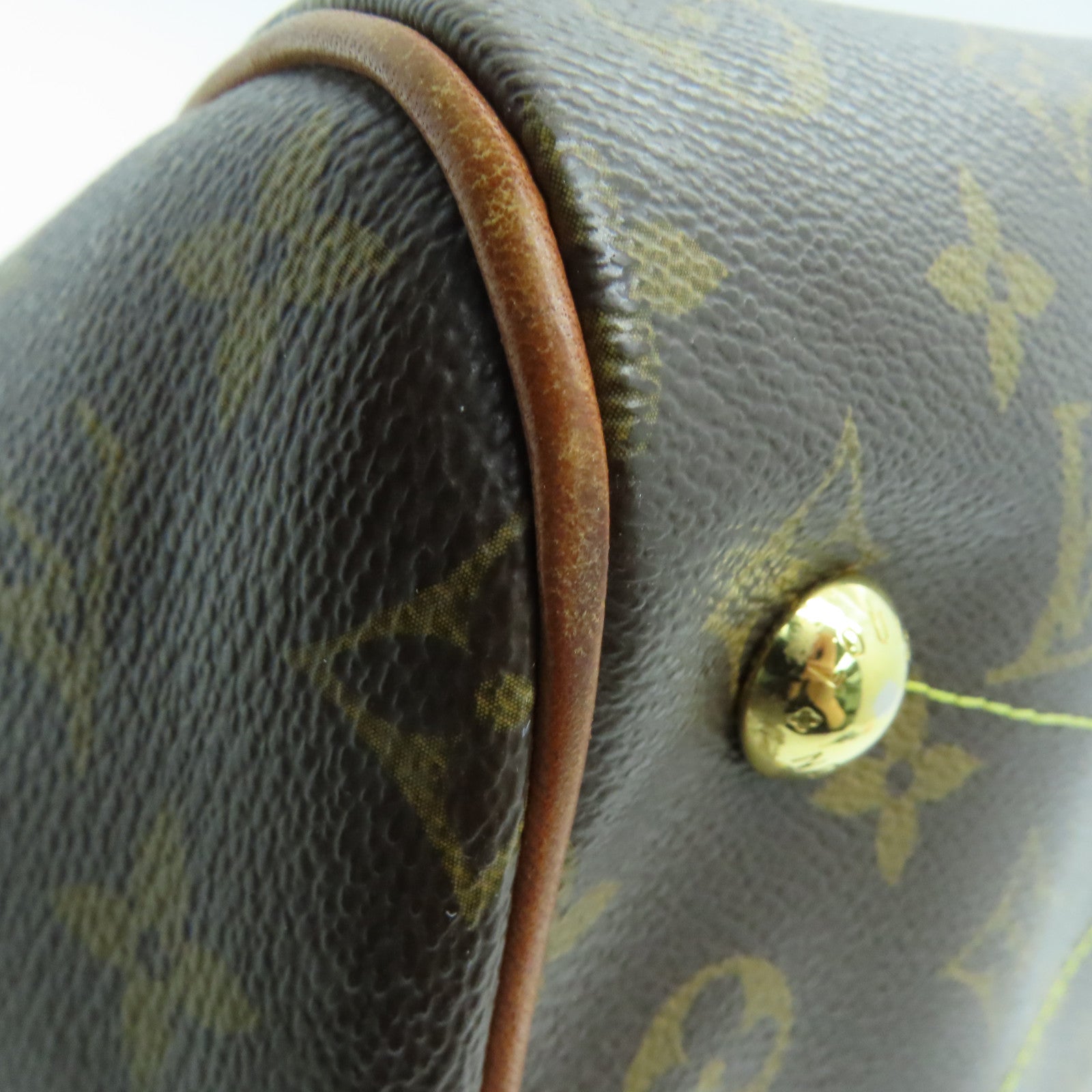 LOUIS VUITTON Monogram Tivoli PM金扣手挽袋/肩背袋啡色