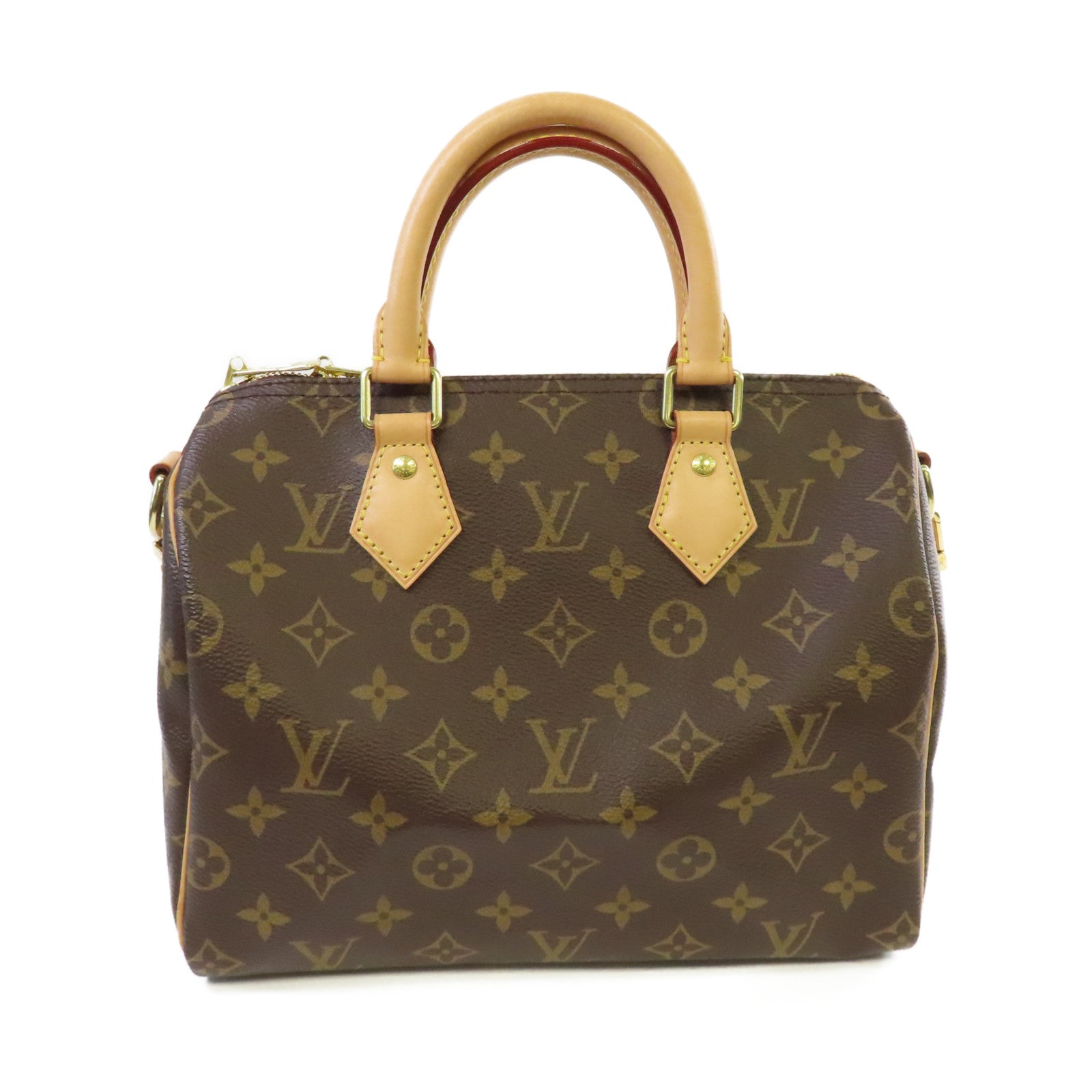 LOUIS VUITTON Monogram Speedy Bandouliere 25 2Way Hand Bag金扣手挽肩背兩用袋啡色