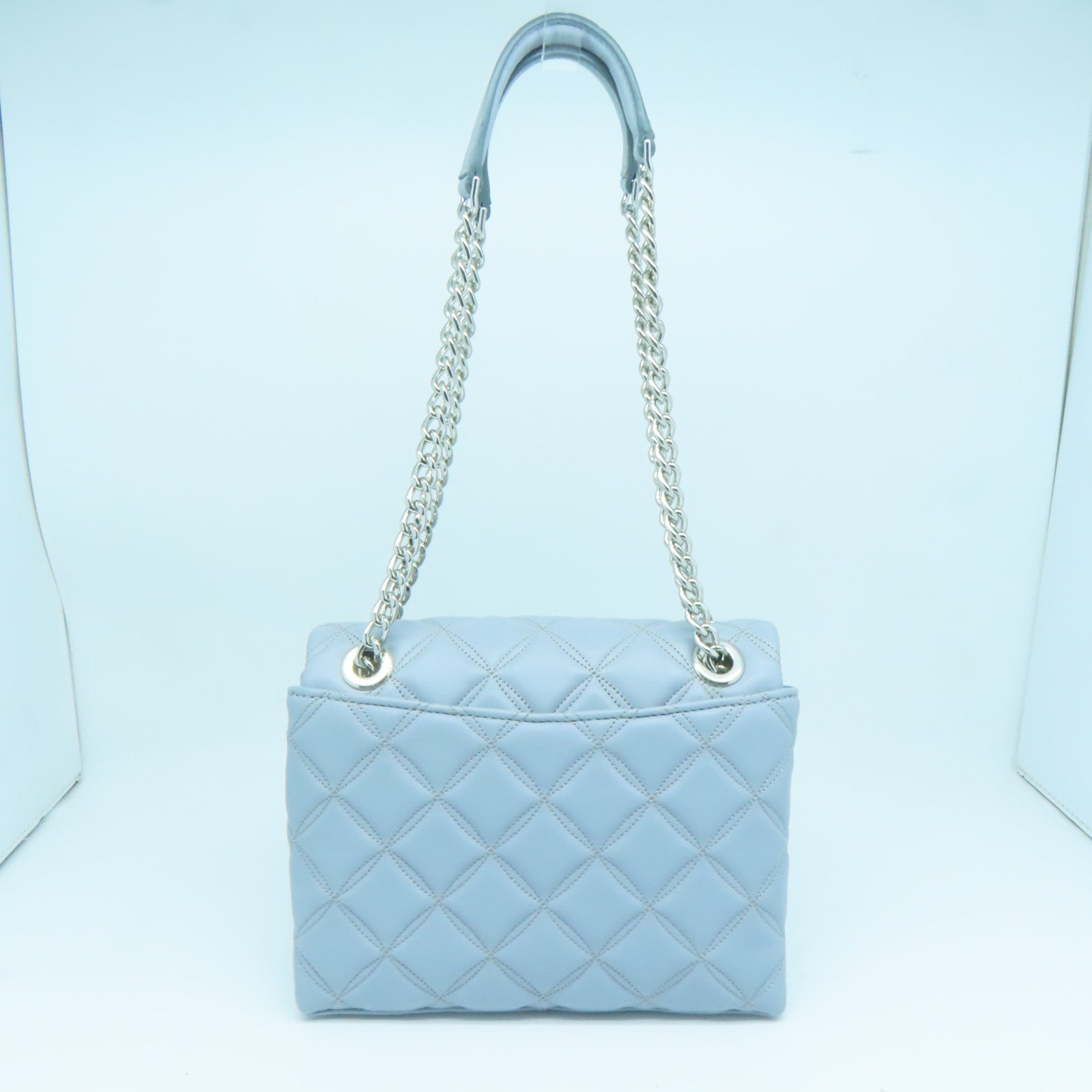 Kate Spade 皮革Chain Shoulder Bag银扣链带肩背袋浅蓝色