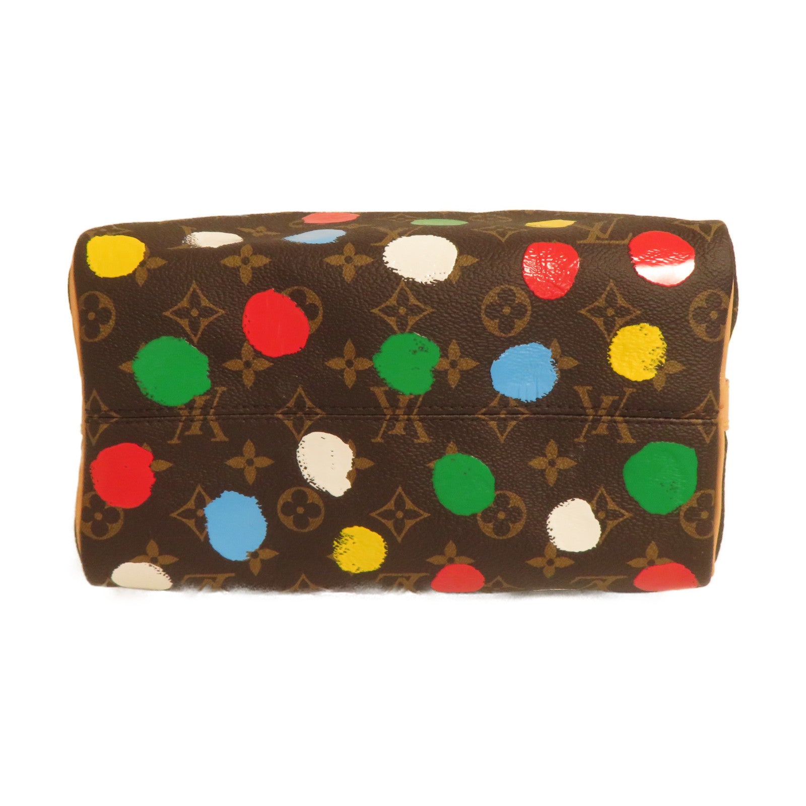 LOUIS VUITTON Monogram YK X LV Speedy Bandouliere 25金扣手挽肩背兩用袋啡色
