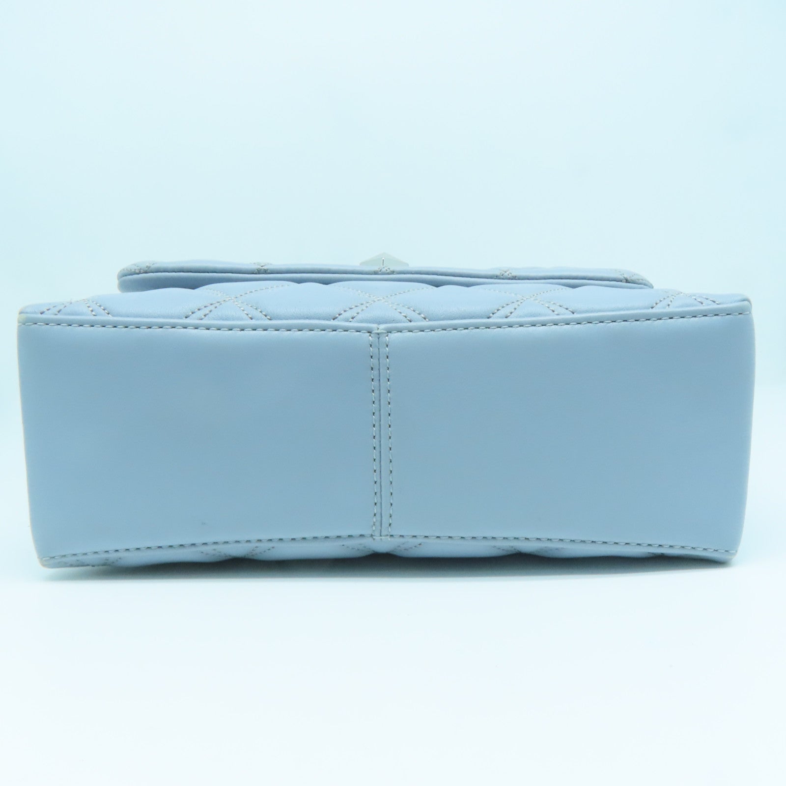 Kate Spade 皮革Chain Shoulder Bag银扣链带肩背袋浅蓝色