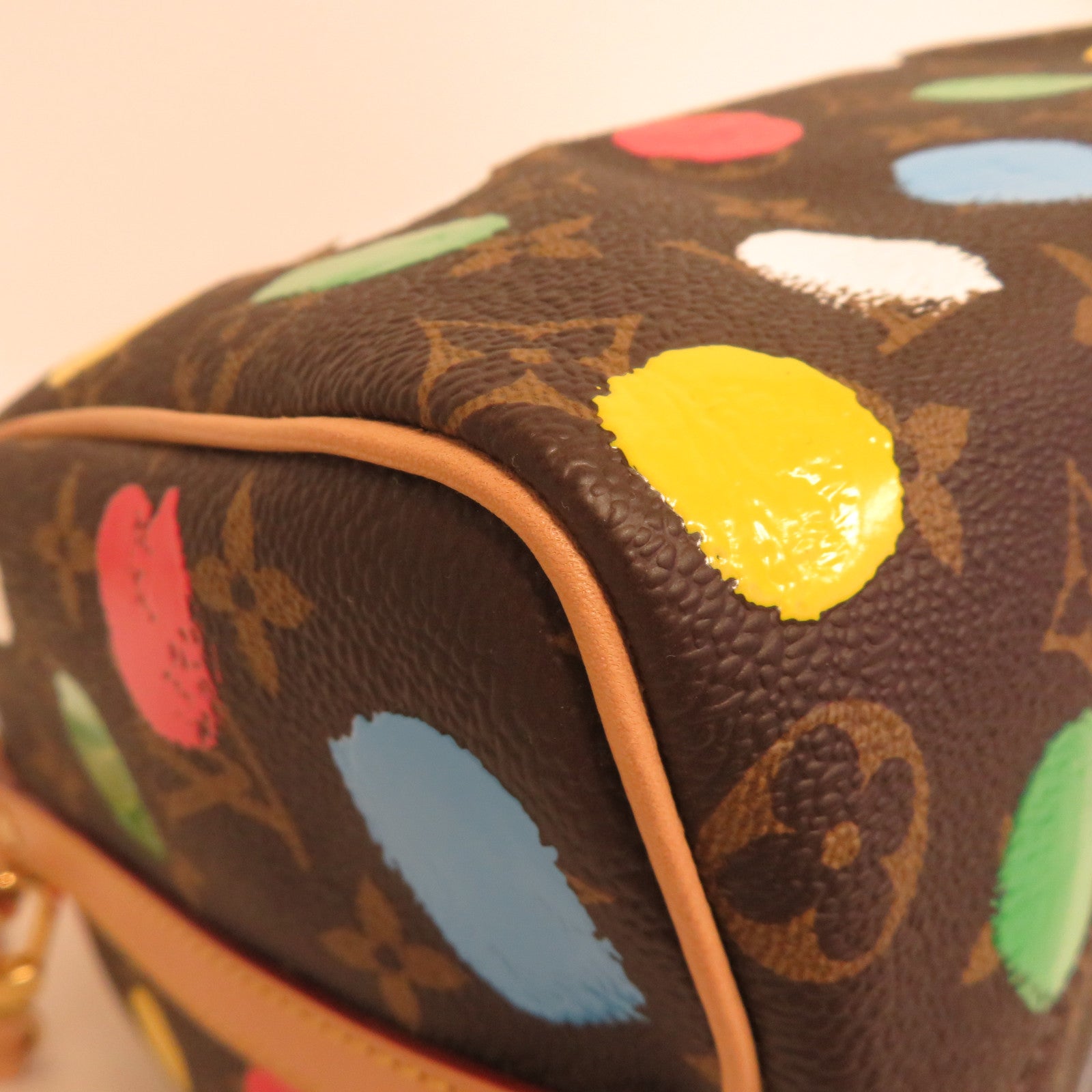 LOUIS VUITTON Monogram YK X LV Speedy Bandouliere 25金扣手挽肩背兩用袋啡色