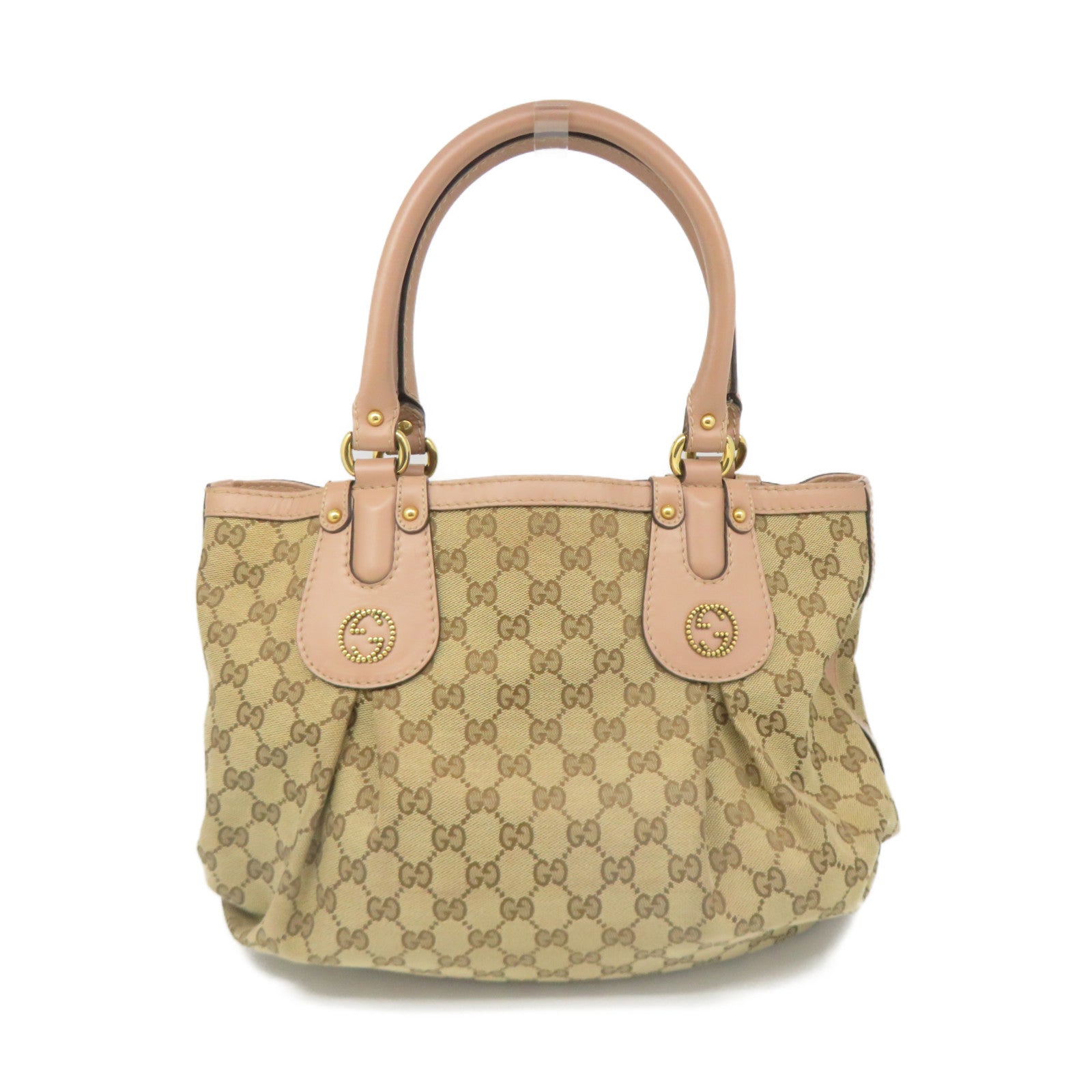 Gucci GG Canvas Shoulder Bag Brown - The Recollective