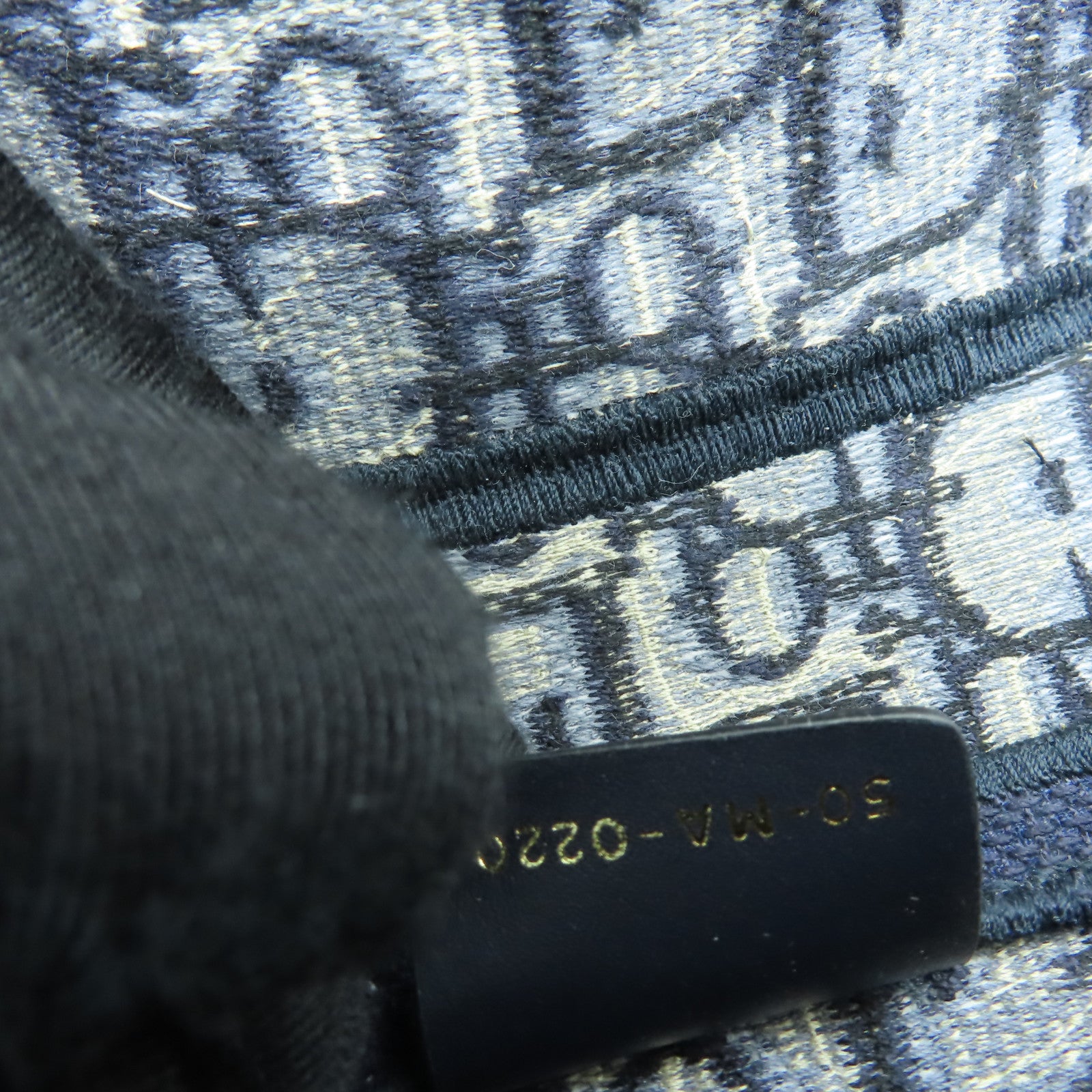 Dior 帆布Saddle金扣肩背袋蓝色