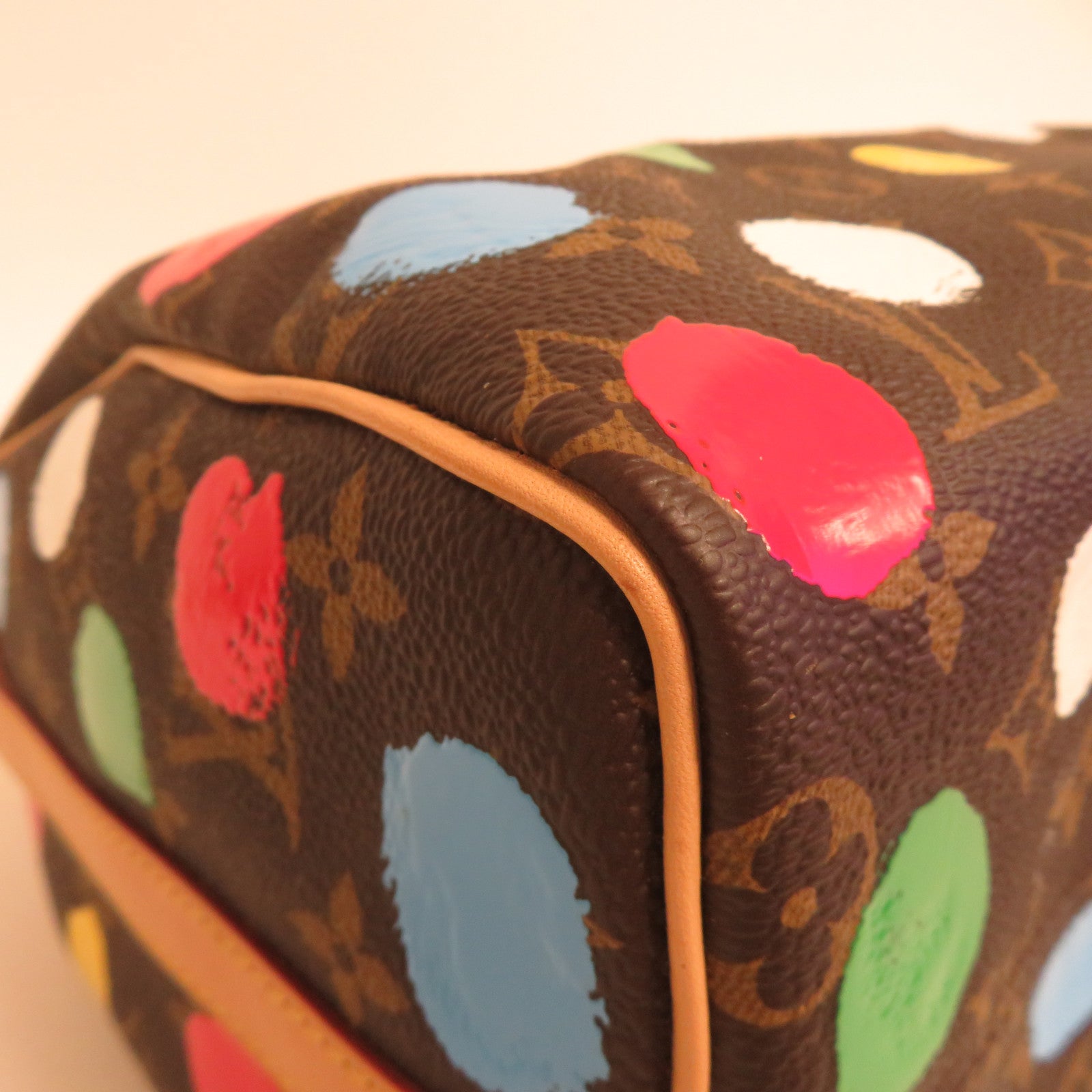 LOUIS VUITTON Monogram YK X LV Speedy Bandouliere 25金扣手挽肩背兩用袋啡色