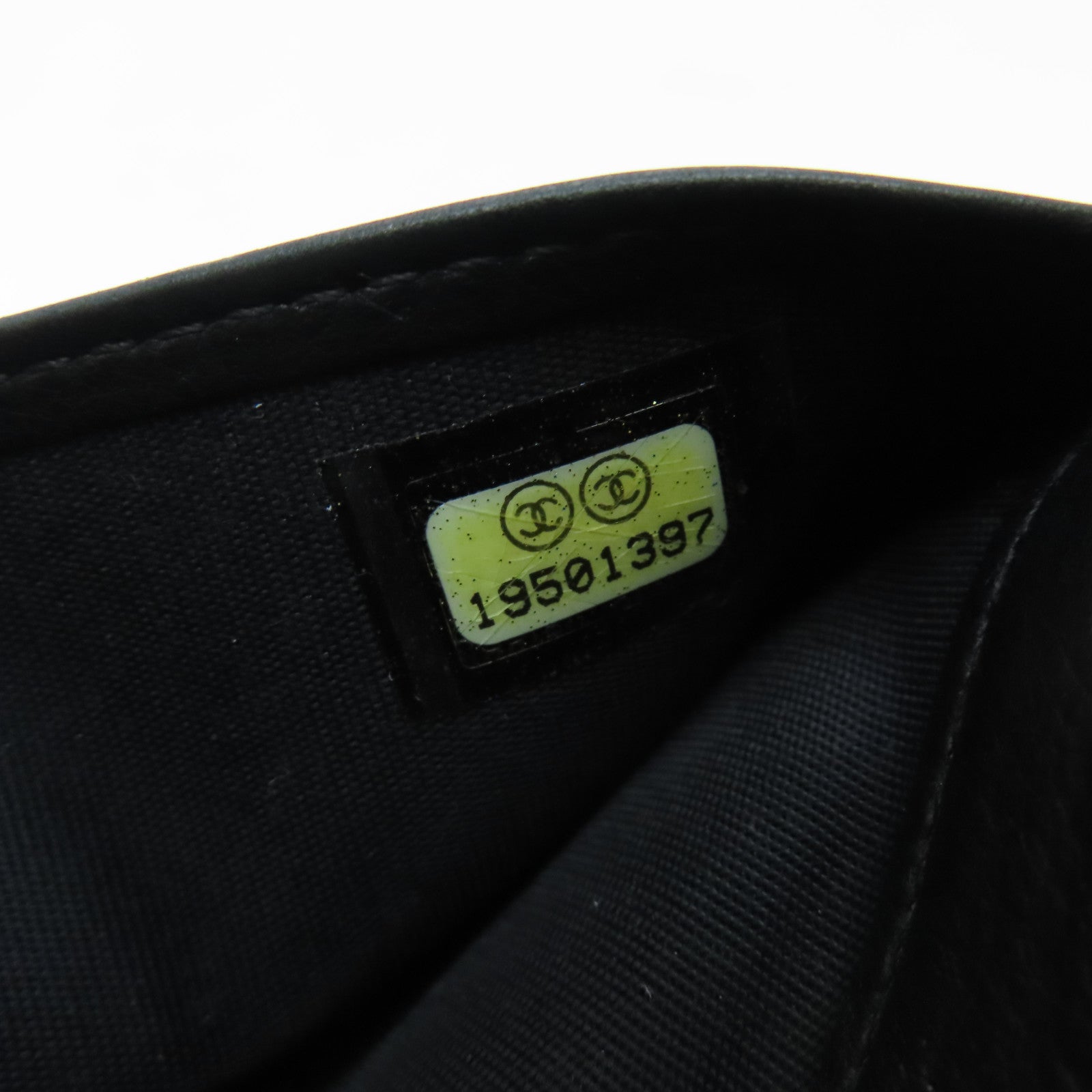 CHANEL 菱格羊皮皮革Boy Wallet So Black長錢包黑色