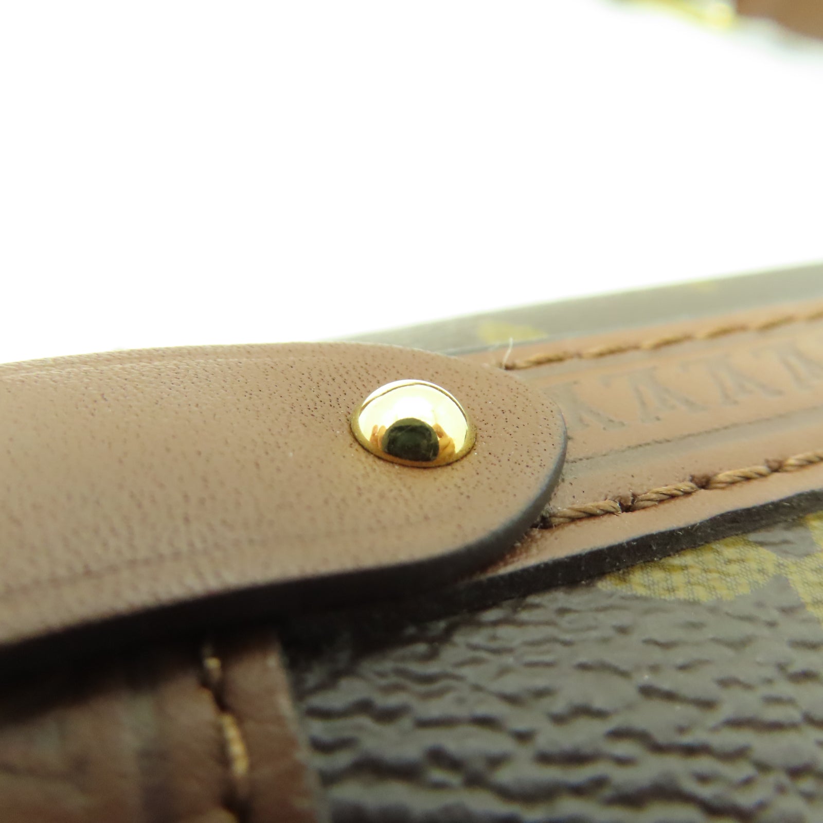 LOUIS VUITTON Monogram Papillon Trunk金扣手挽肩背兩用袋棕色