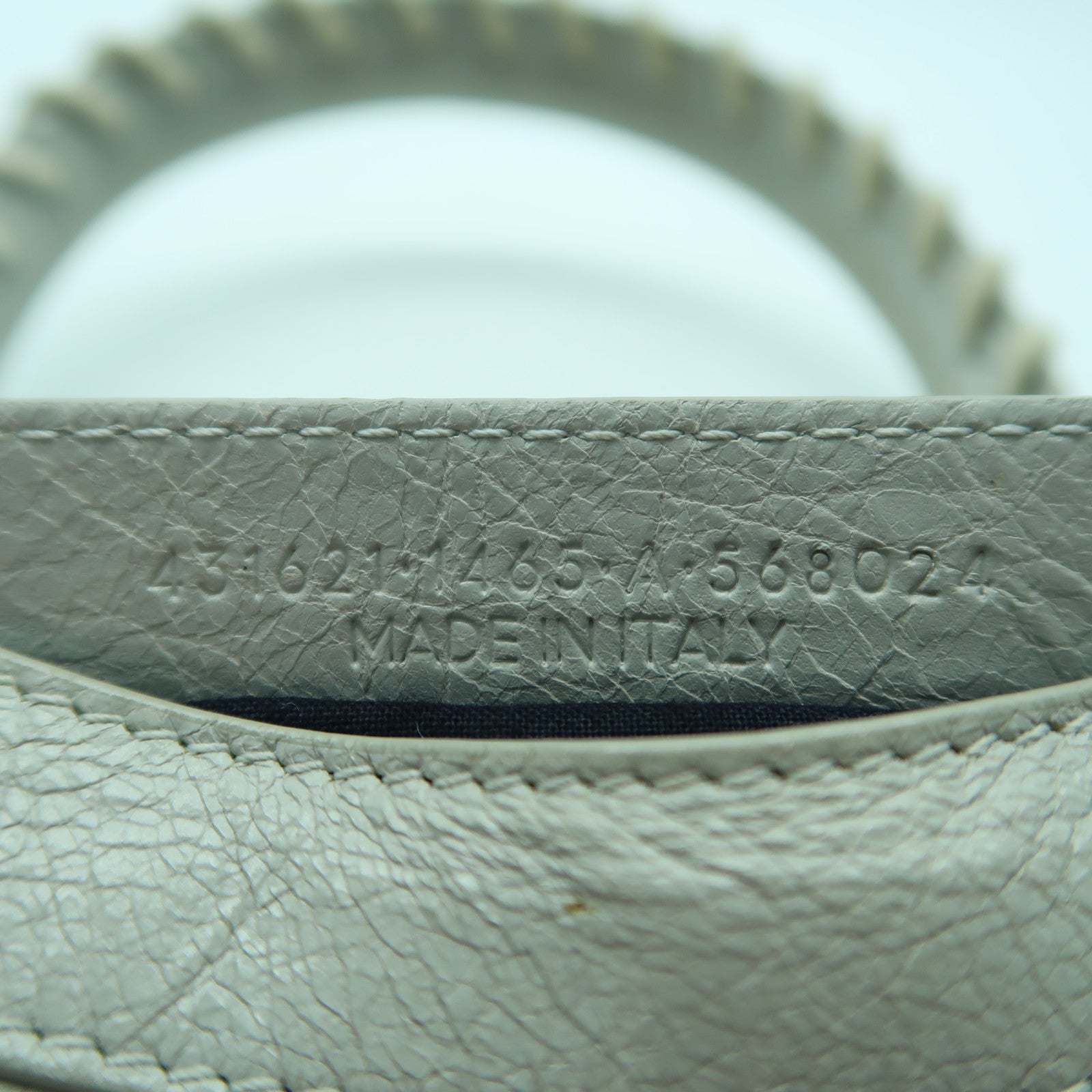 BALENCIAGA 牛皮皮革Classic City銀扣手挽肩背兩用袋淺藍色