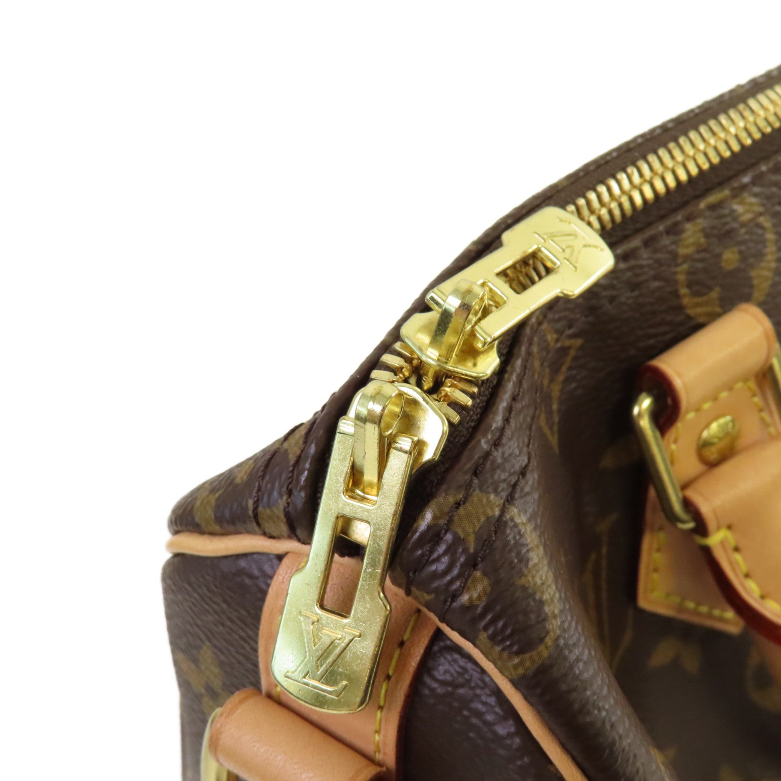 LOUIS VUITTON Monogram Speedy Bandouliere 25 2Way Hand Bag金扣手挽肩背兩用袋啡色