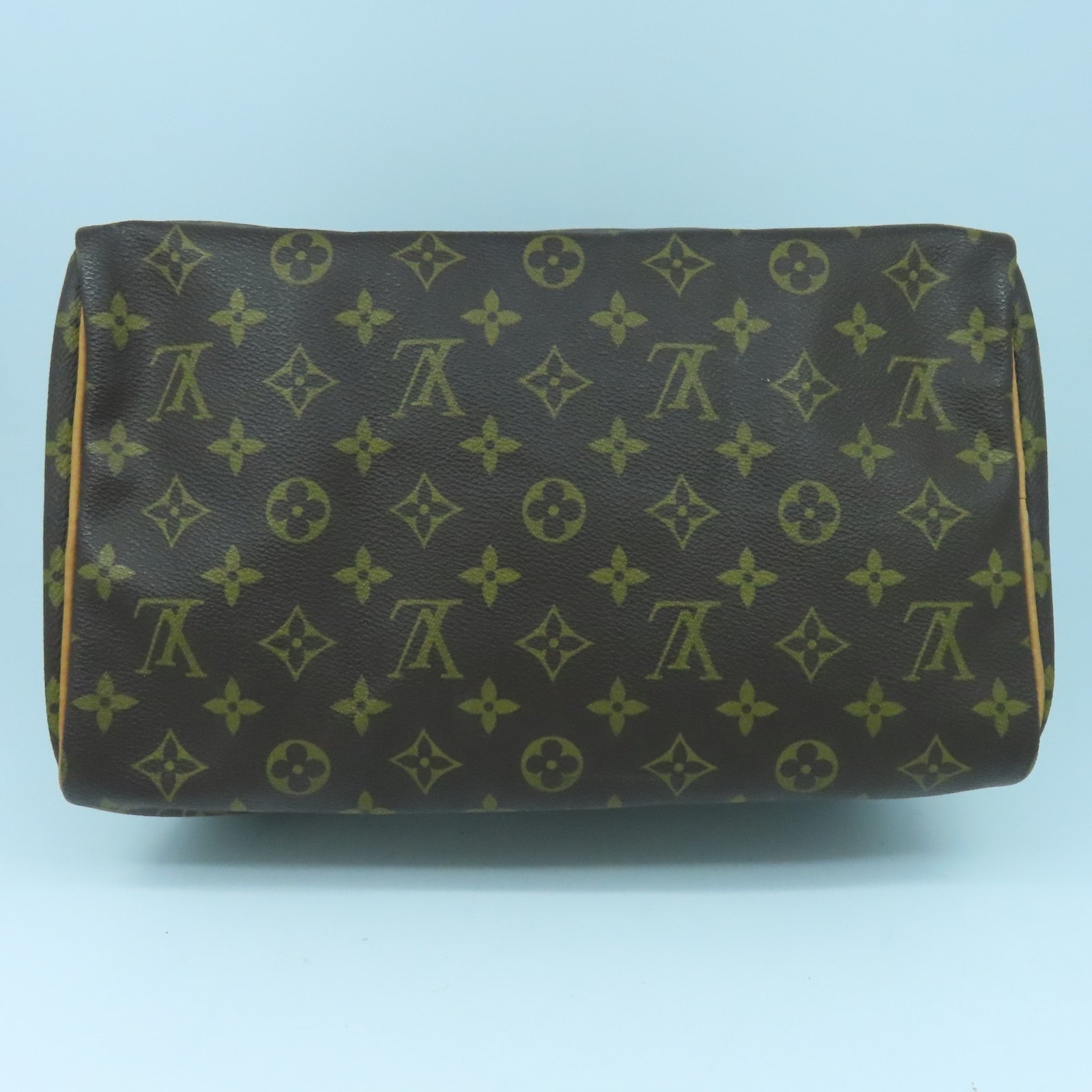 LOUIS VUITTON Monogram Speedy 30金扣手挽袋啡色