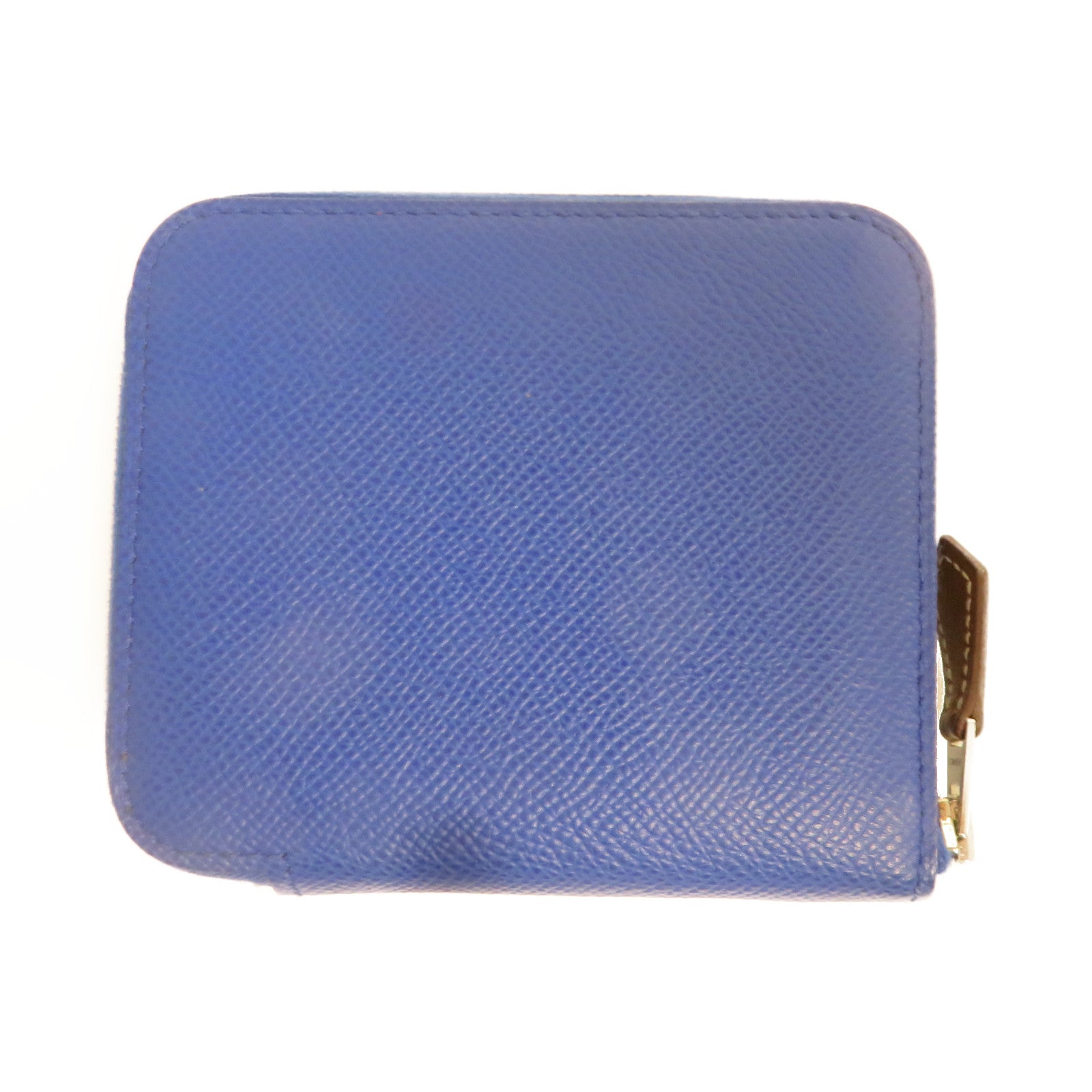HERMES Epsom皮革銀扣Wallet錢包藍色