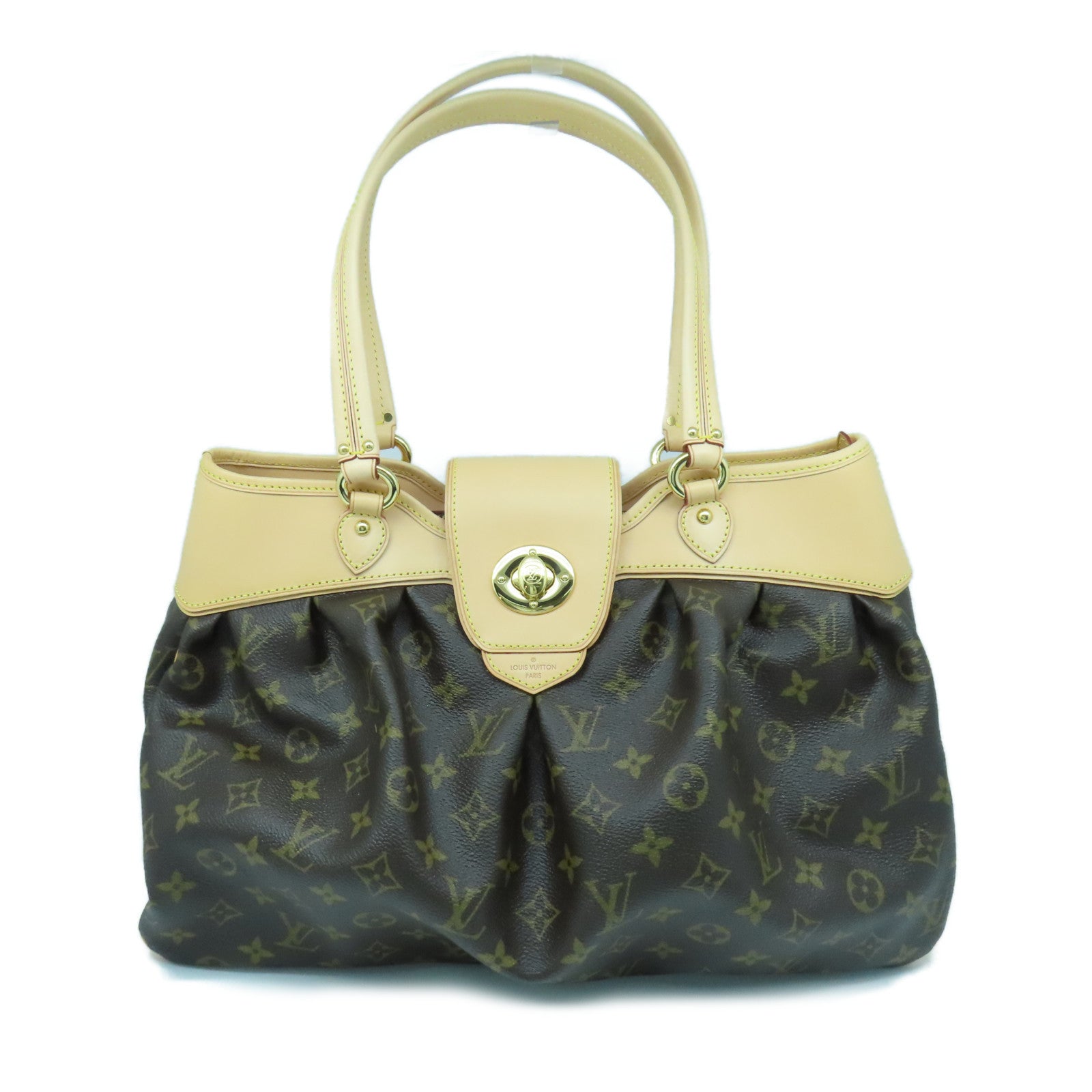 LOUIS VUITTON 【激減優惠】Monogram Boetie MM金扣手挽袋啡色
