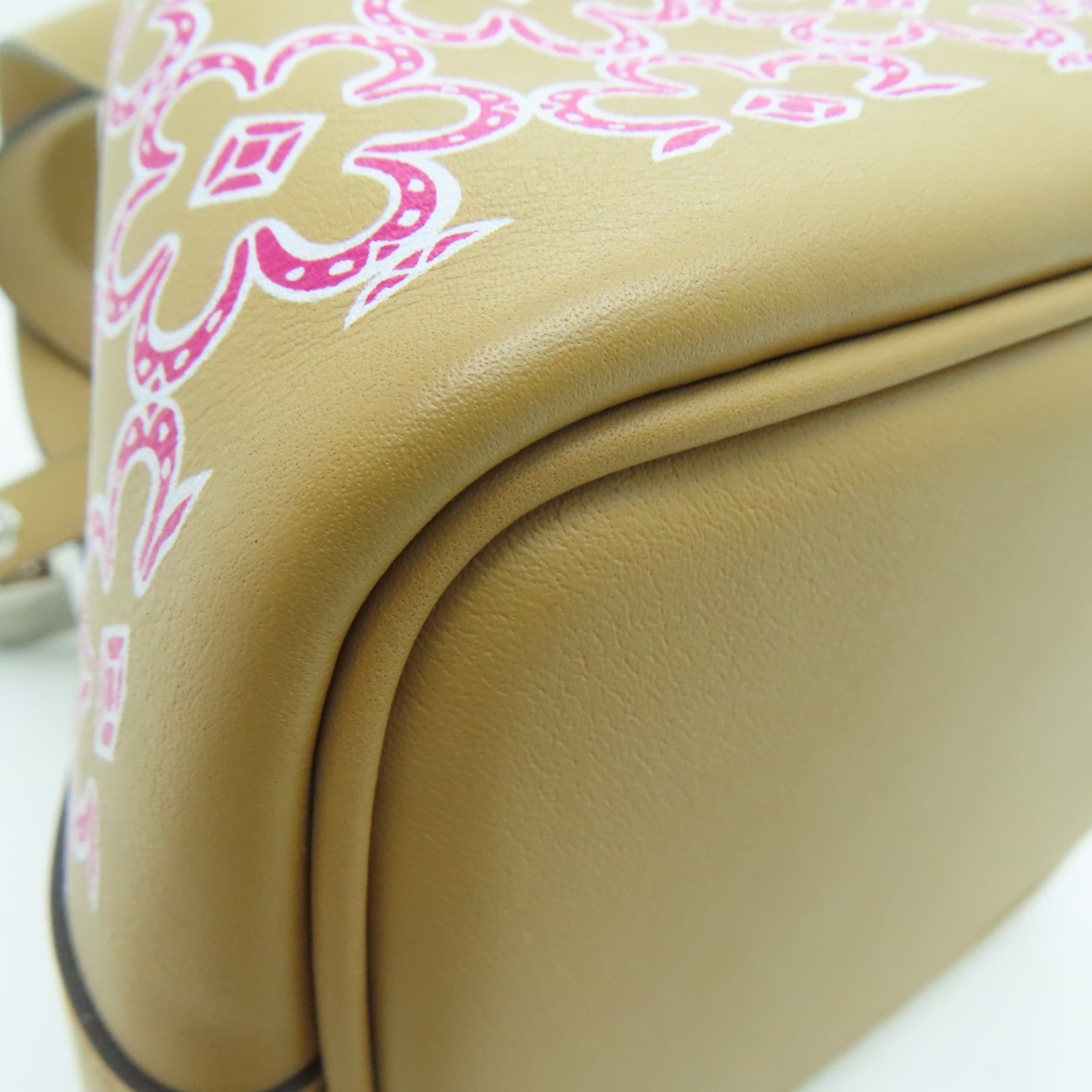 HERMES Swift皮革Micro 14 Lucky Daisy银扣手挽袋Chai/啡色
