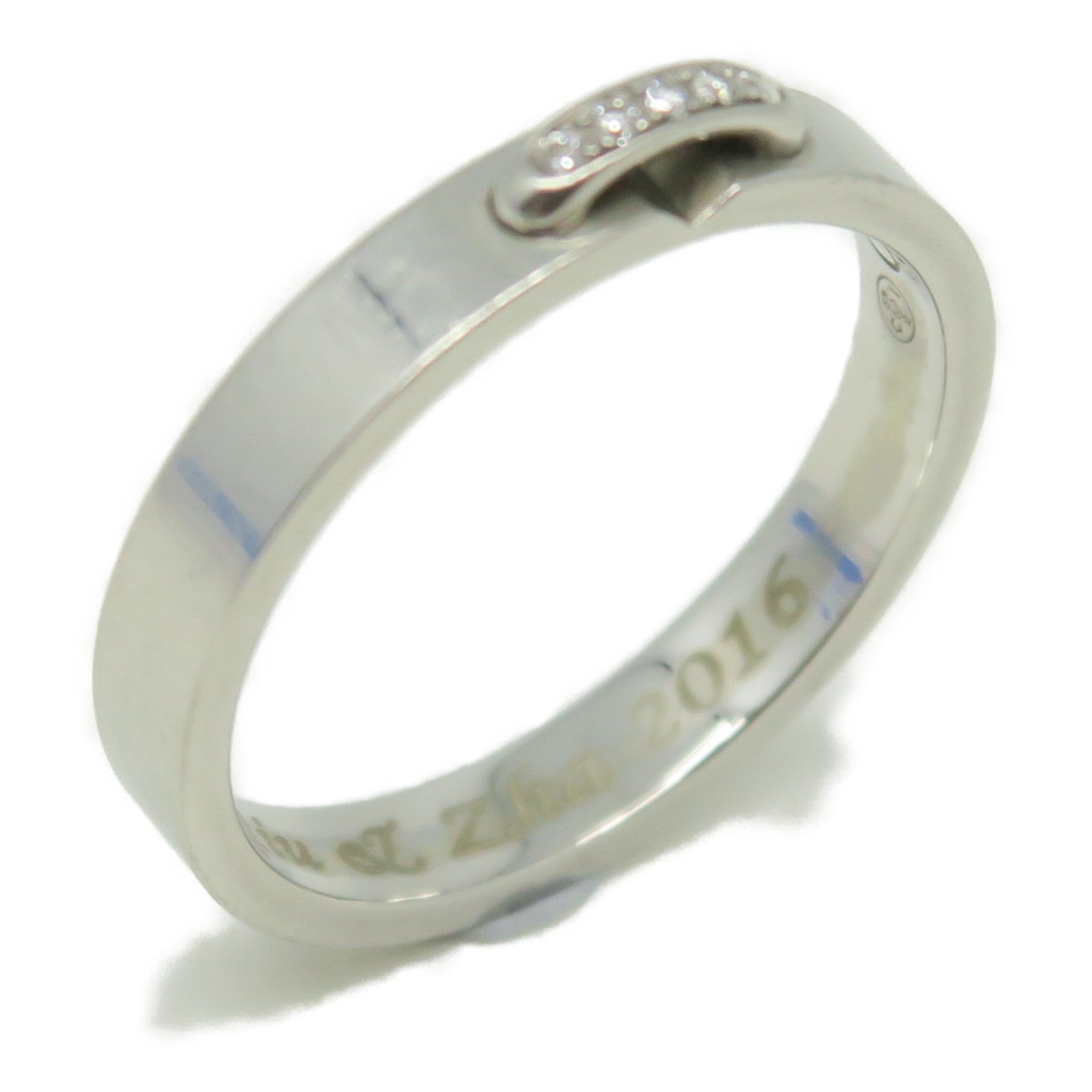 Chaumet Platinum 950Liens Diamond Ring US#5.75