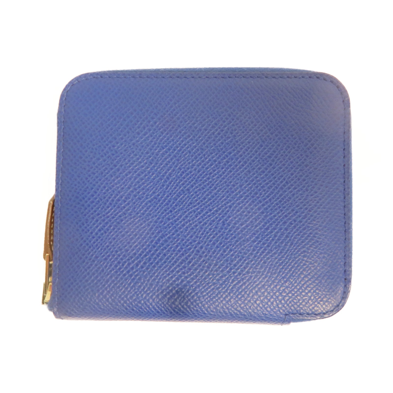 HERMES Epsom皮革銀扣Wallet錢包藍色