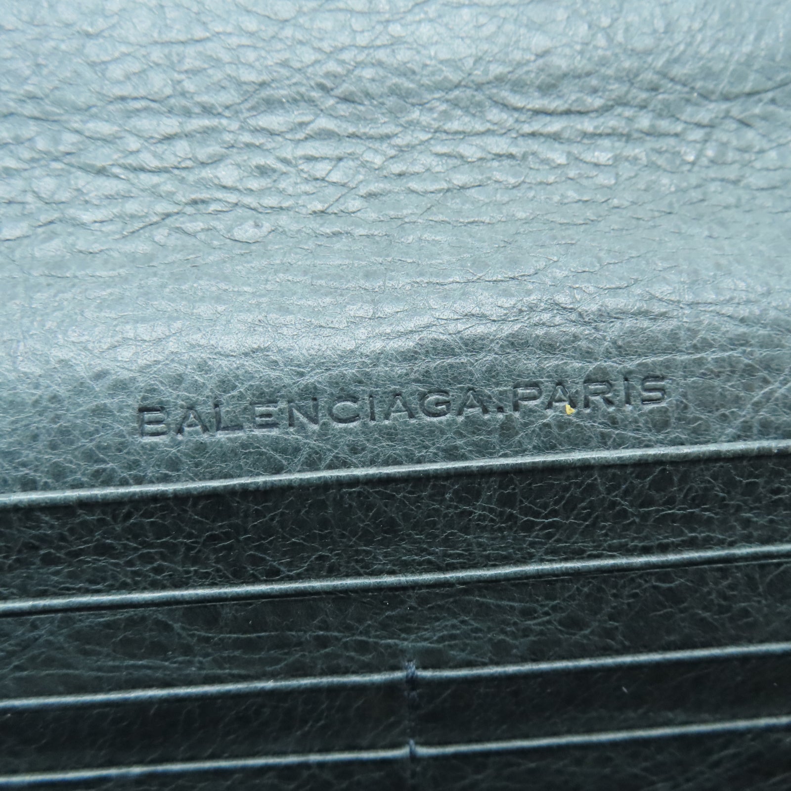 BALENCIAGA 【激減優惠】牛皮皮革Long Wallet金扣長錢包綠色