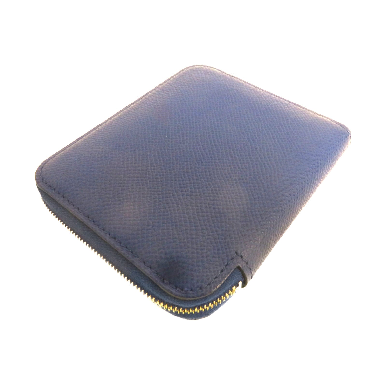HERMES Epsom皮革銀扣Wallet錢包藍色
