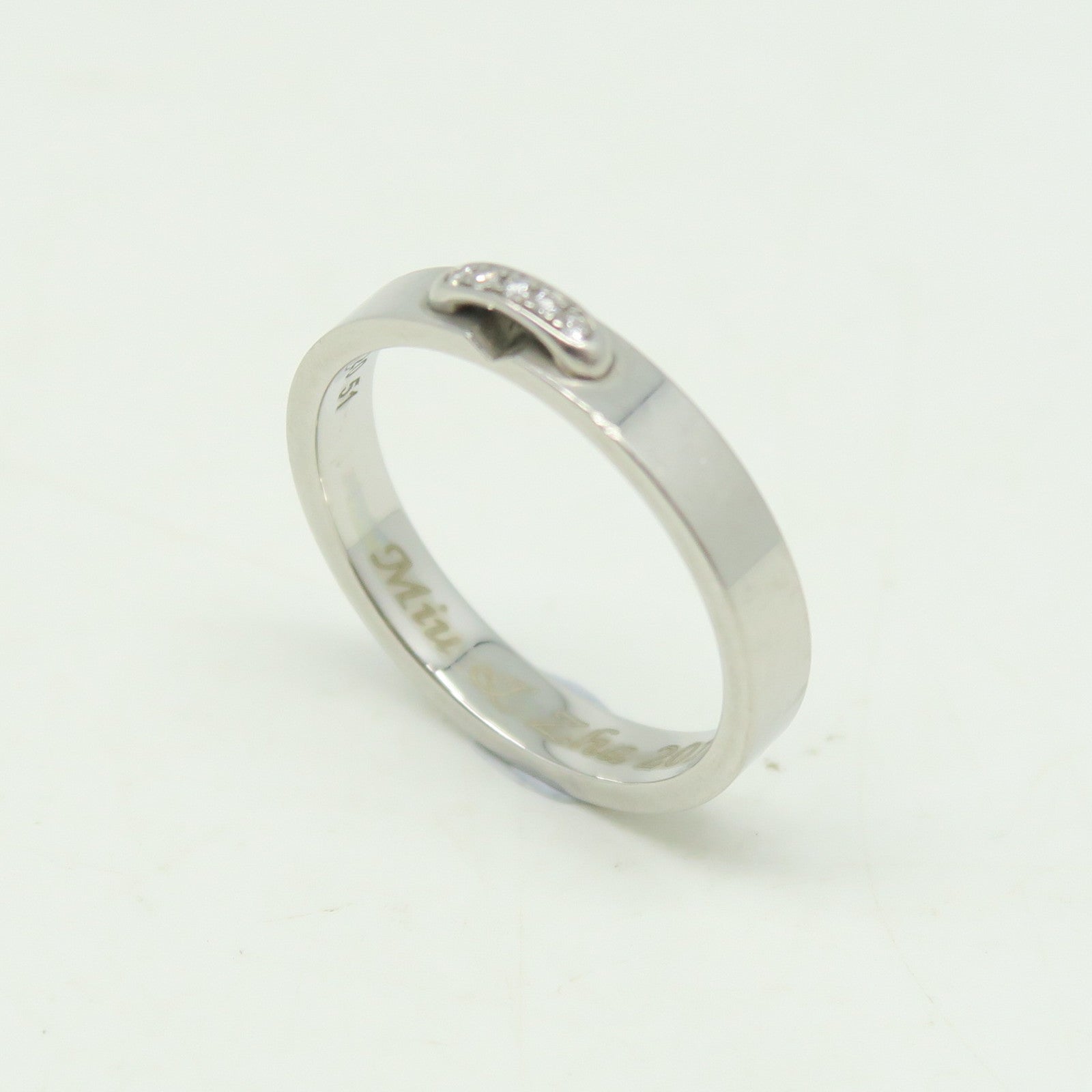 Chaumet Platinum 950Liens Diamond Ring US#5.75