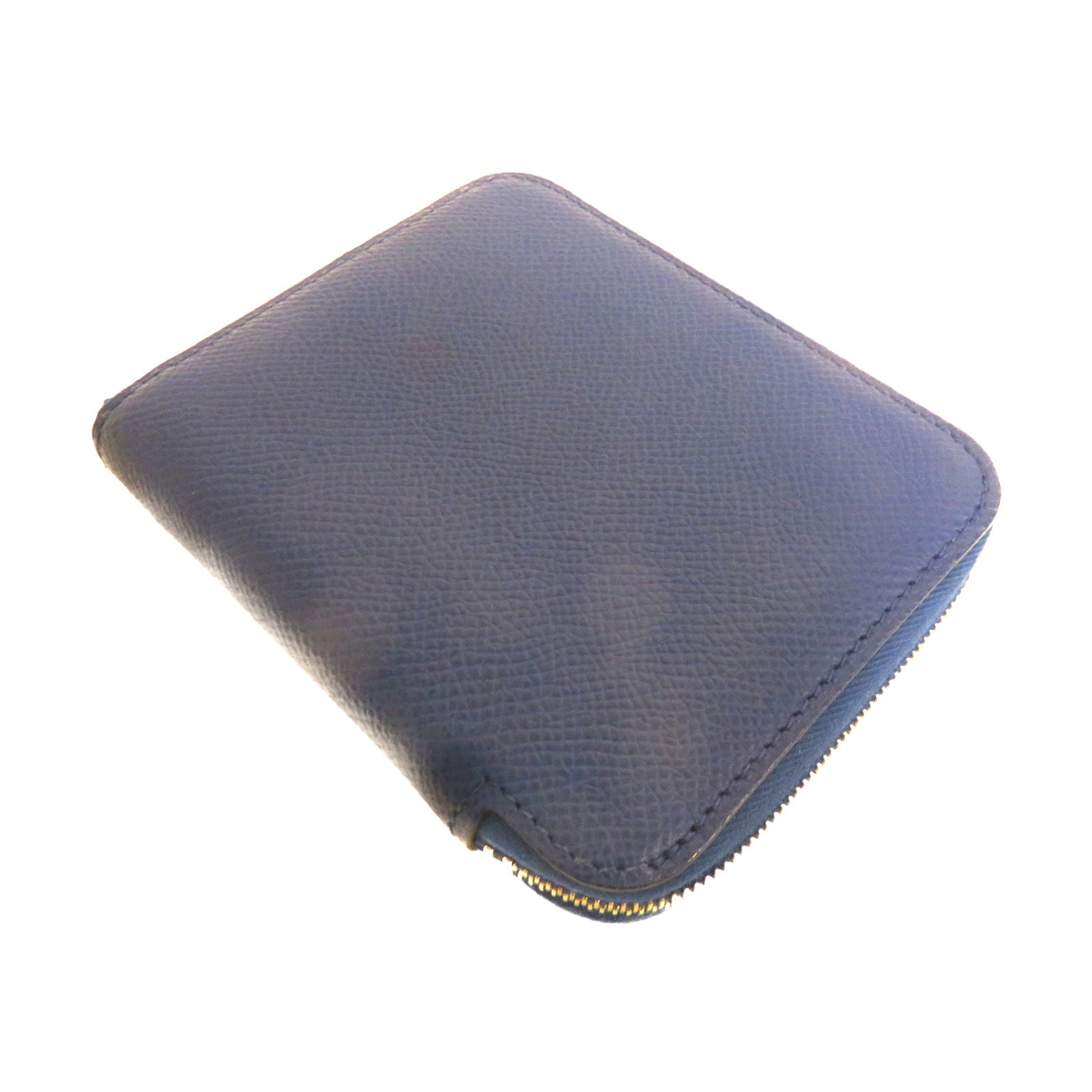 HERMES Epsom皮革銀扣Wallet錢包藍色