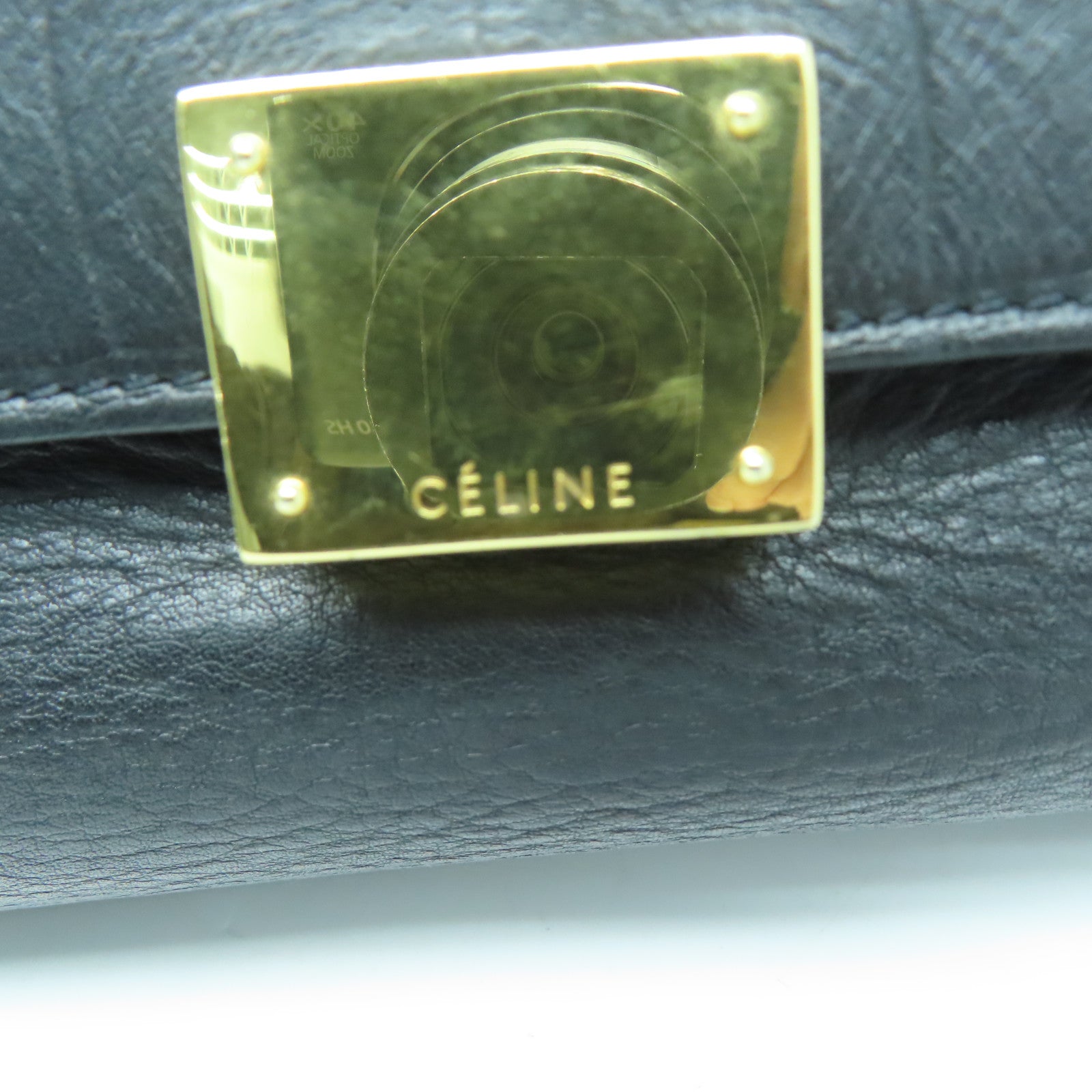 CELINE 【激減優惠】牛皮皮革Trapeze手挽肩背兩用袋黑色