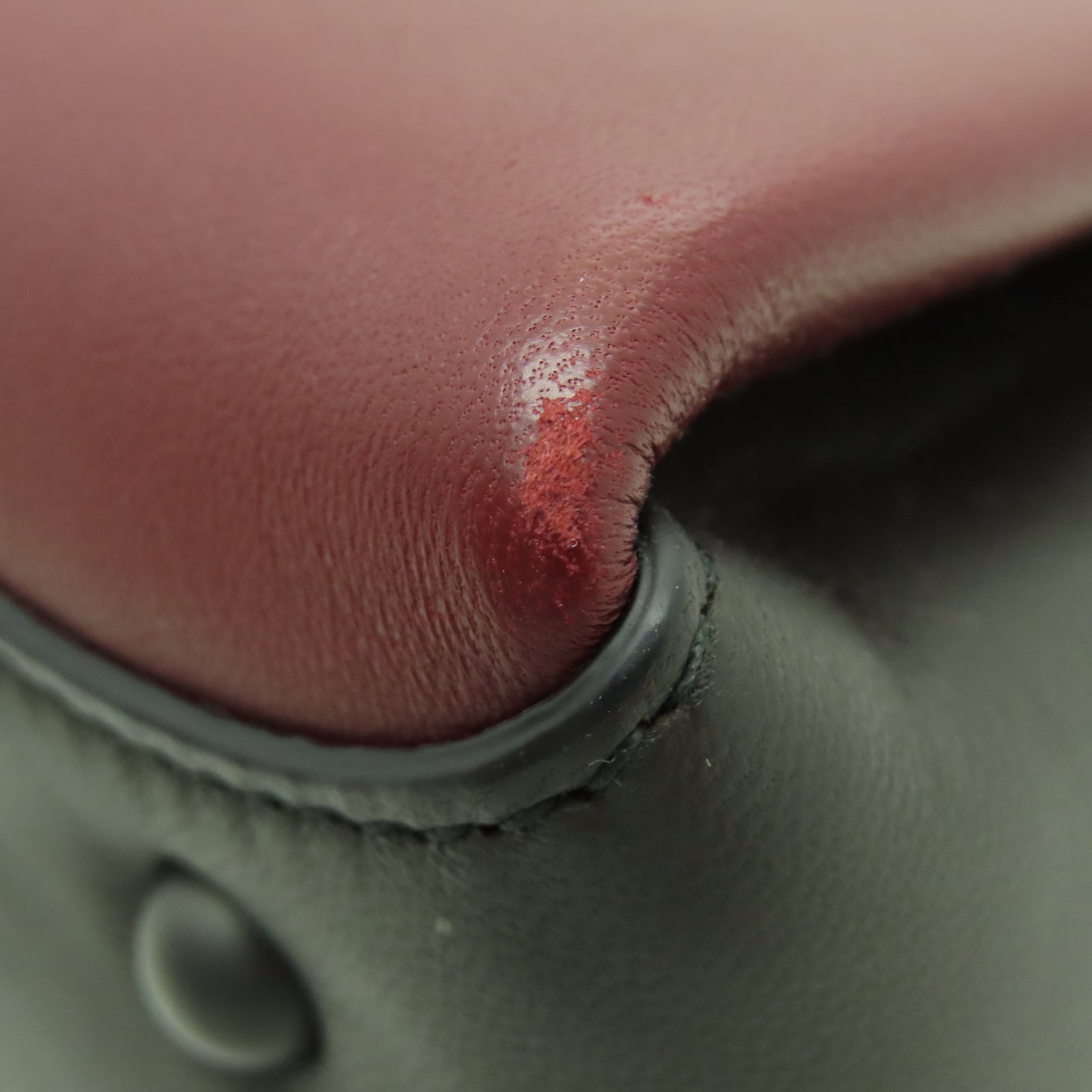 BOTTEGA VENETA 牛皮皮革2 Way Shoulder金扣手挽肩背兩用袋紅色/棕色