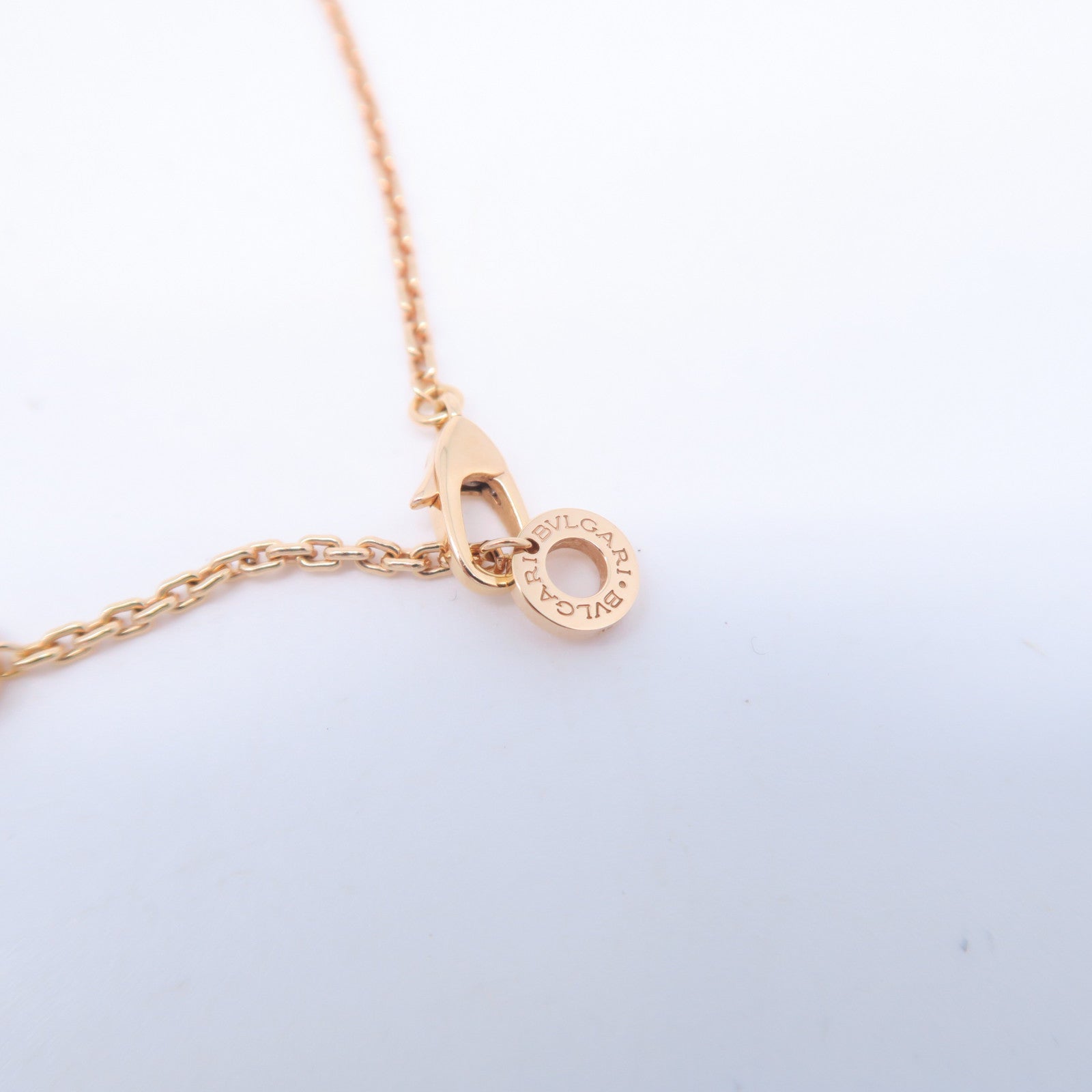 BVLGARI 18K玫瑰金B-zero1necklace項鍊#44cm