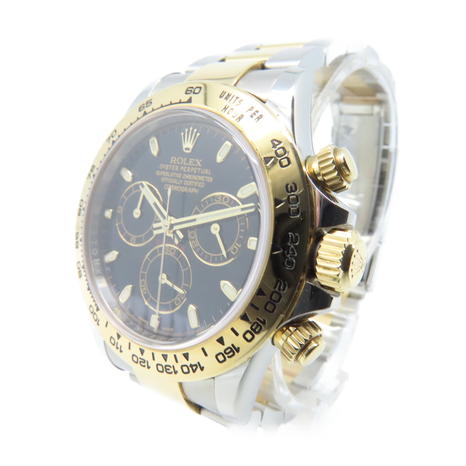 ROLEX Daytona 40mm Watch 18K黃金/不鏽鋼自動機芯手錶黑色/金色/銀色
