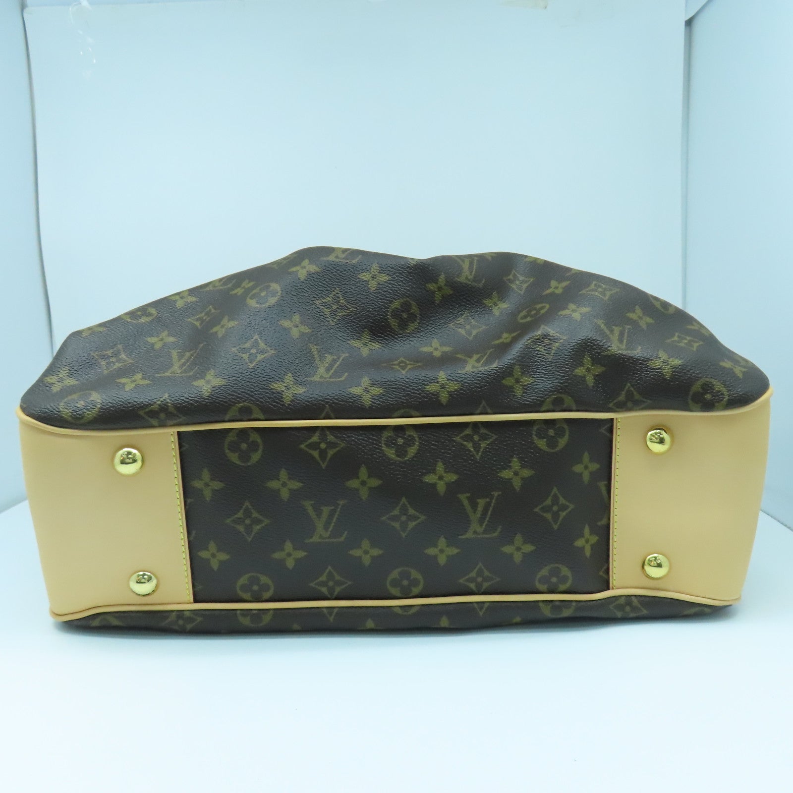 LOUIS VUITTON 【激減優惠】Monogram Boetie MM金扣手挽袋啡色