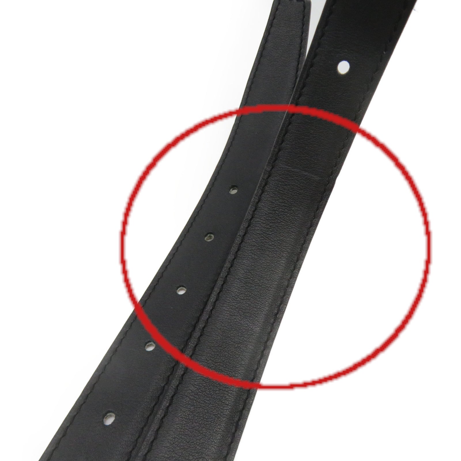 HERMES Epsom Leather/Swiftpige Belt Silver Buckle Leather Belt Black/Etoupe Black/Brown