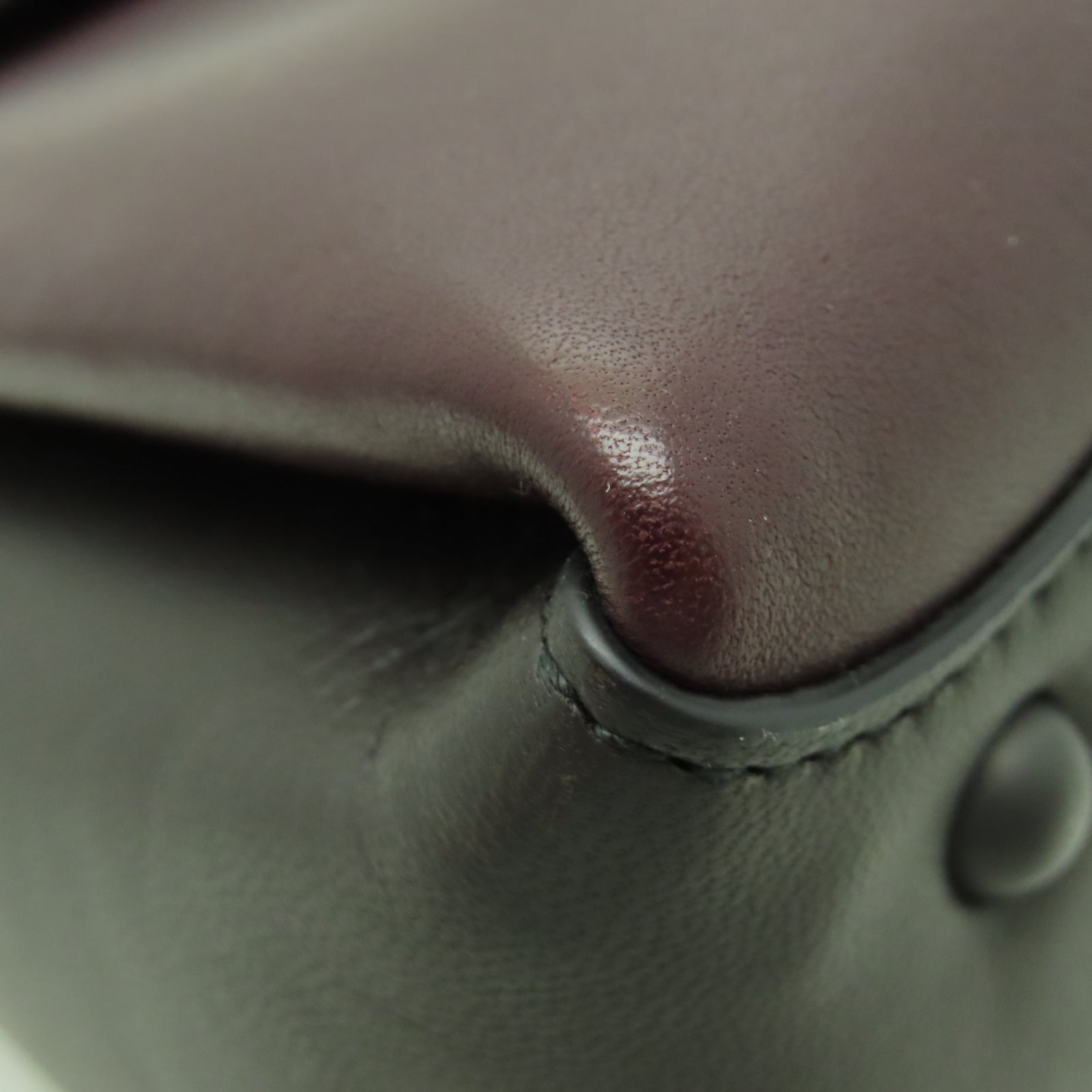 BOTTEGA VENETA 牛皮皮革2 Way Shoulder金扣手挽肩背兩用袋紅色/棕色