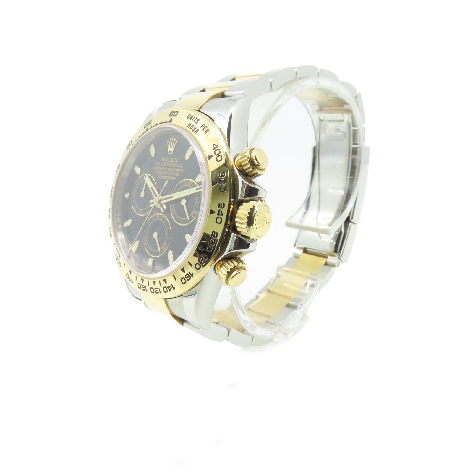 ROLEX Daytona 40mm Watch 18K黃金/不鏽鋼自動機芯手錶黑色/金色/銀色