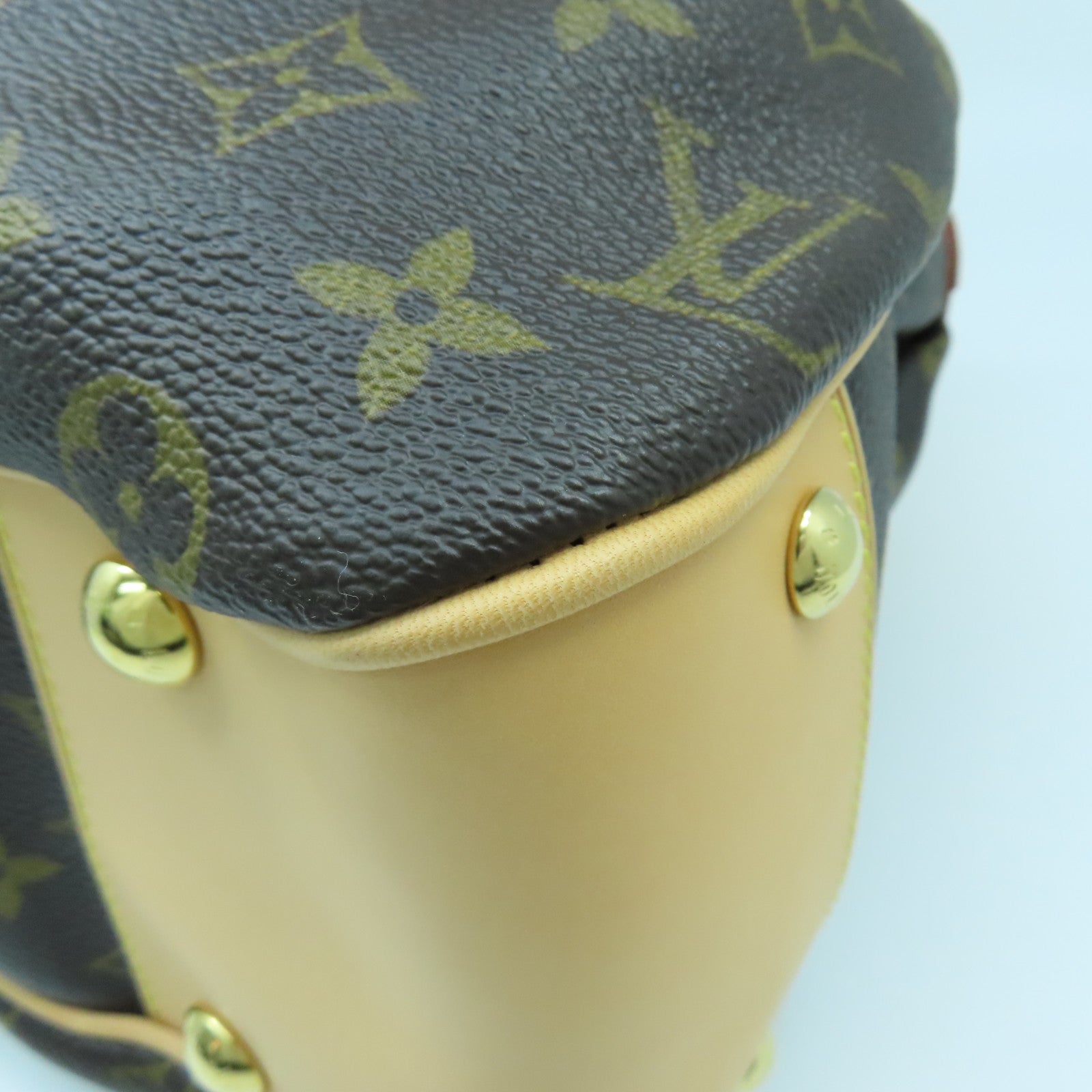 LOUIS VUITTON 【激減優惠】Monogram Boetie MM金扣手挽袋啡色