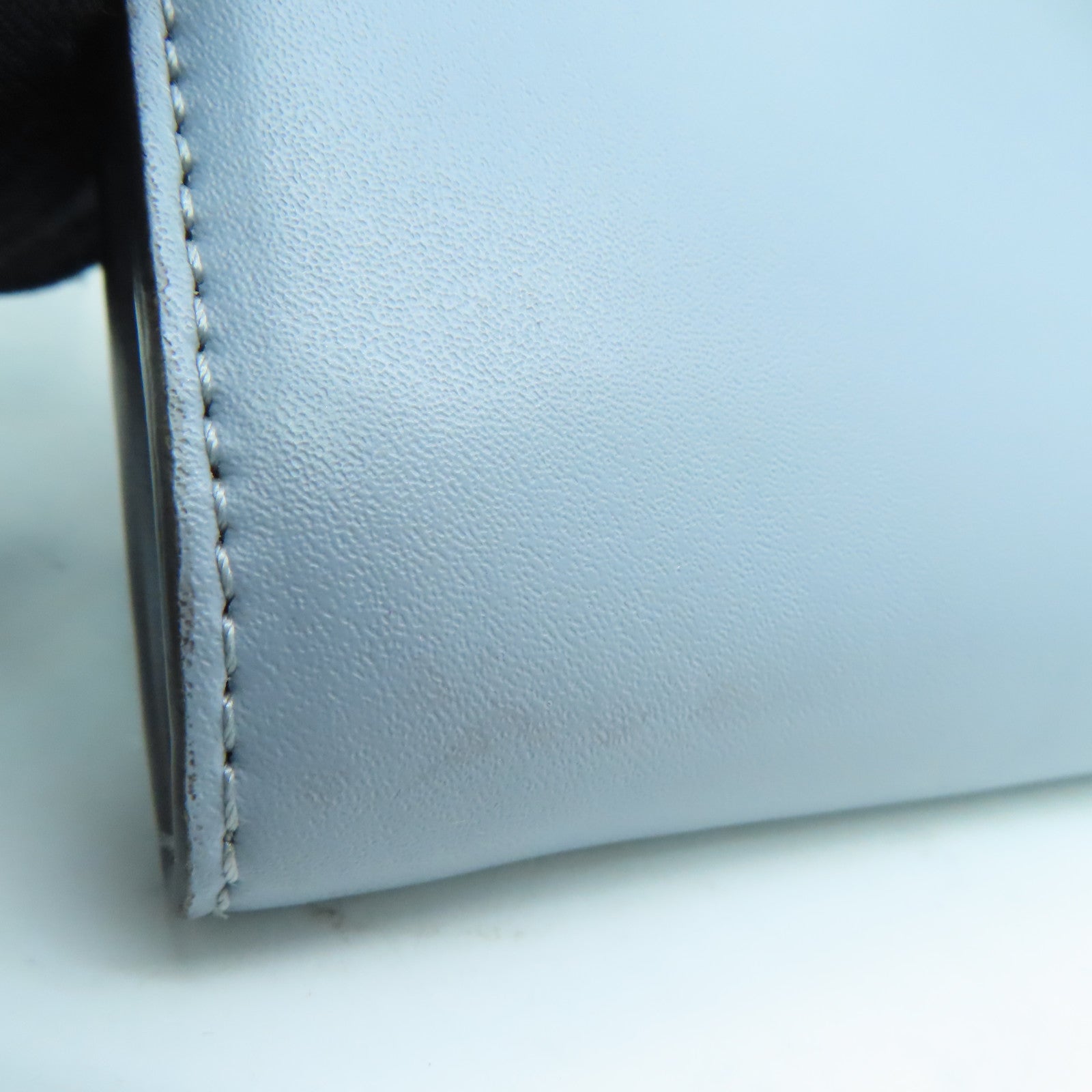 FENDI 牛皮皮革Long Wallet银扣长钱包灰色