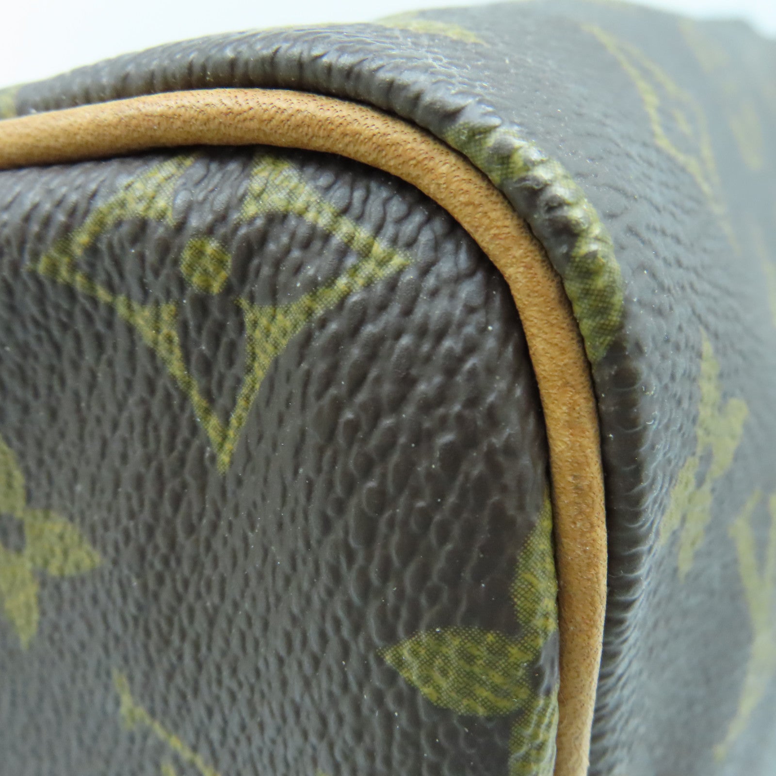 LOUIS VUITTON Monogram Speedy 30金扣手挽袋啡色