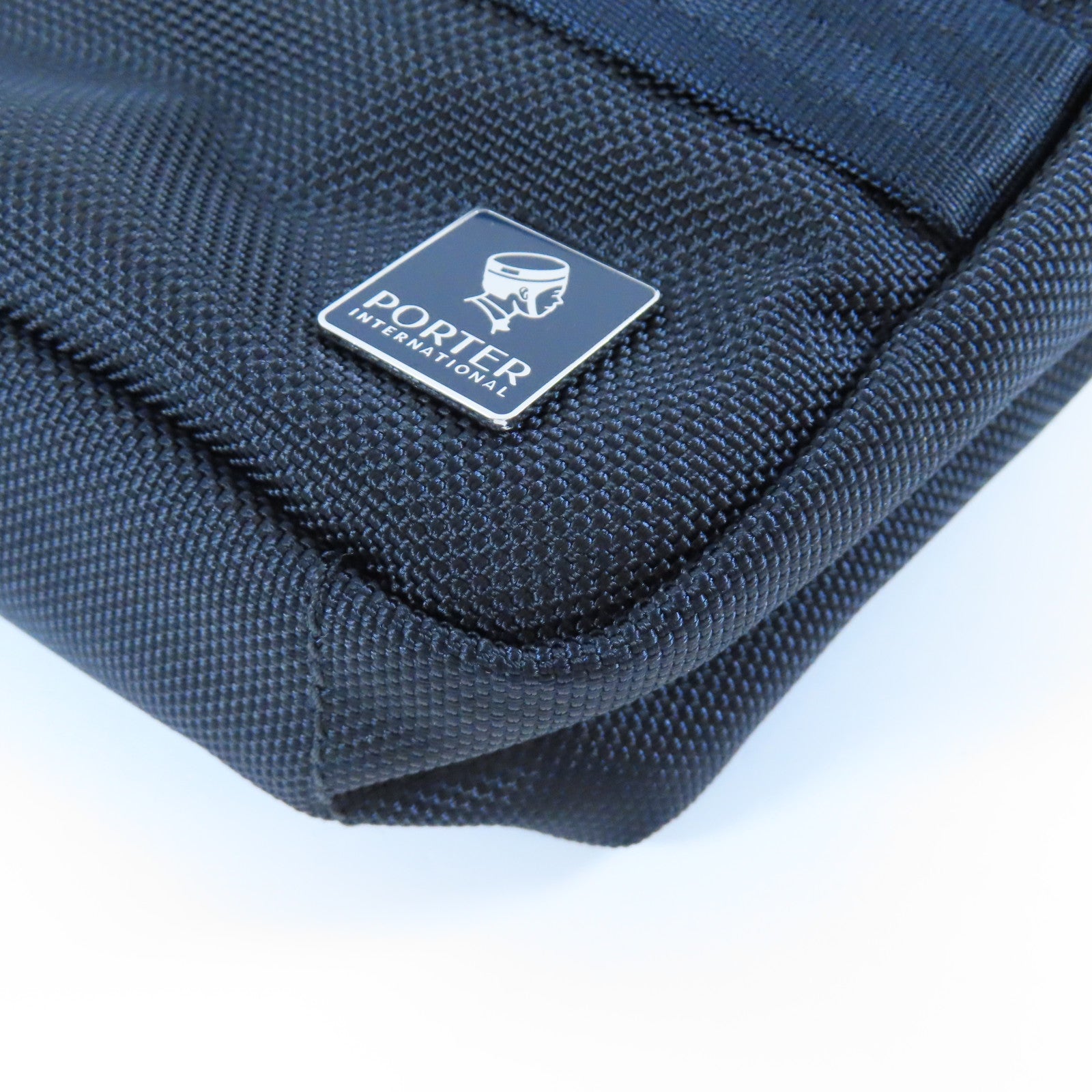 PORTER 尼龍Cross Carry Bag金扣肩背袋深藍色