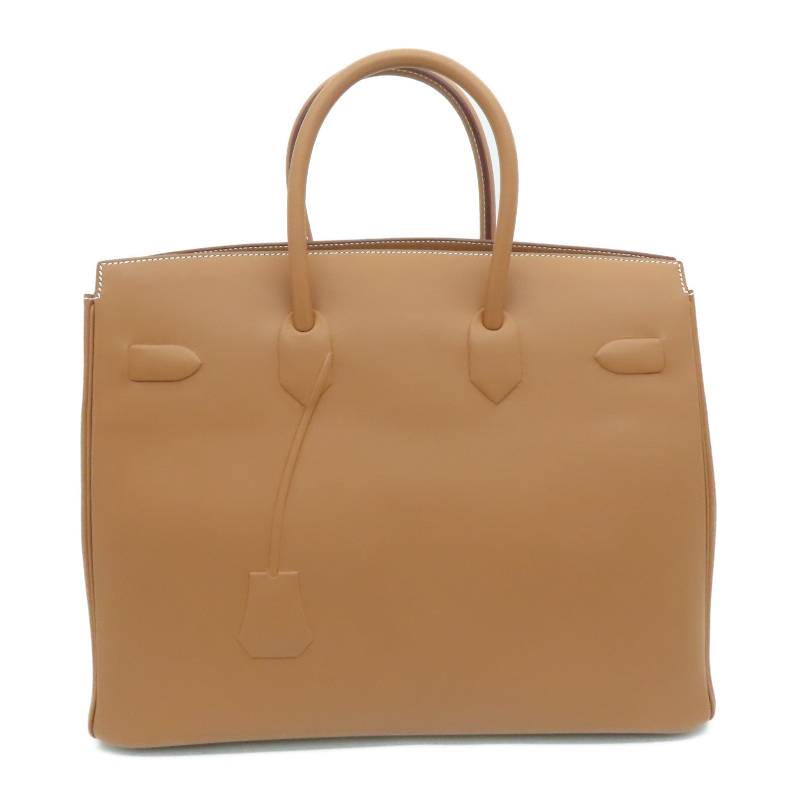 HERMES [Sharp Discount] Swift Leather Shadow 35 Handle Bag Gold