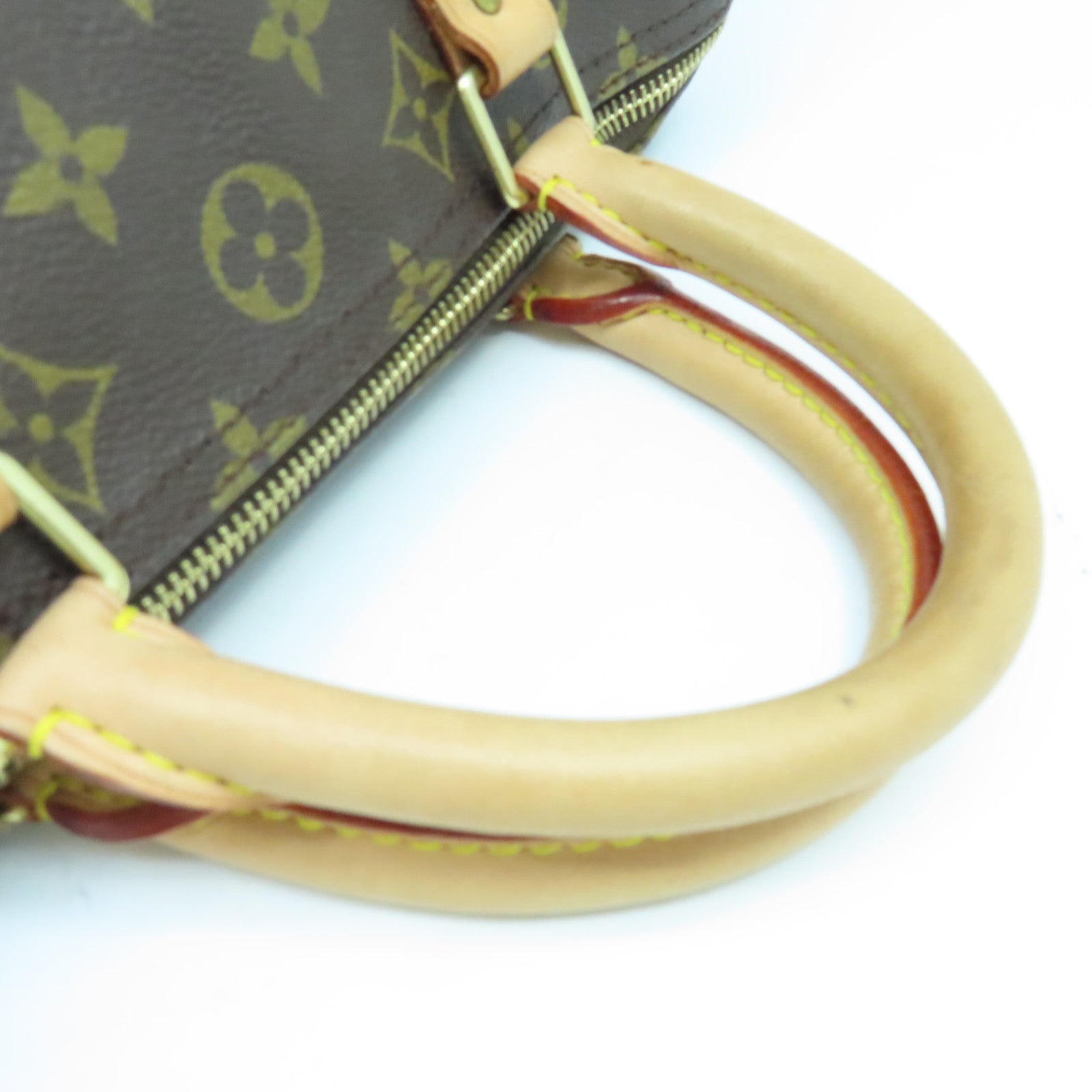 LOUIS VUITTON Monogram Speedy 30金扣手挽袋啡色