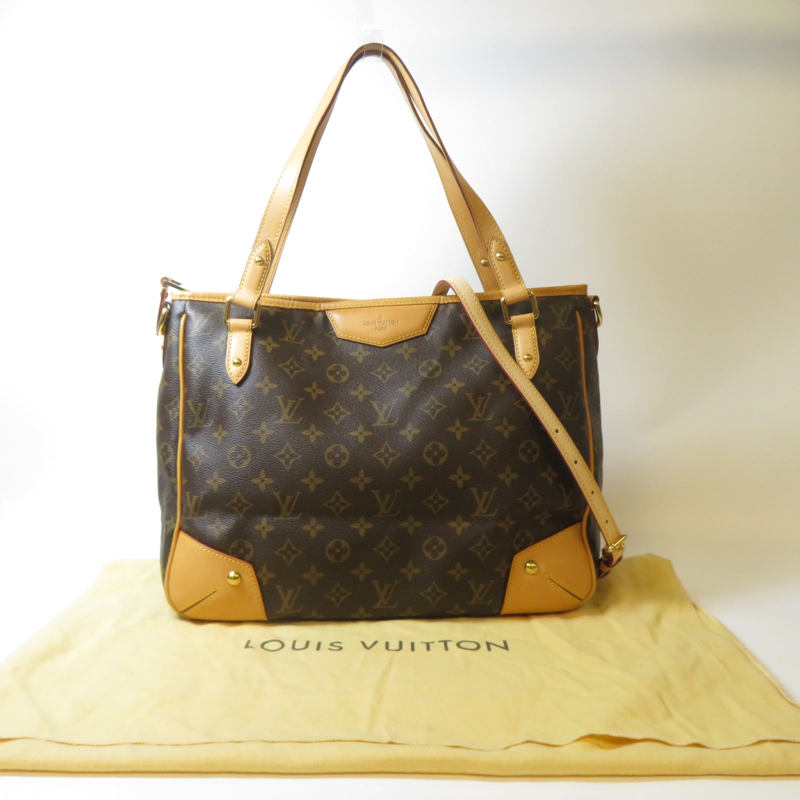 LOUIS VUITTON Monogram Estrela MM金扣手挽肩背兩用袋啡色