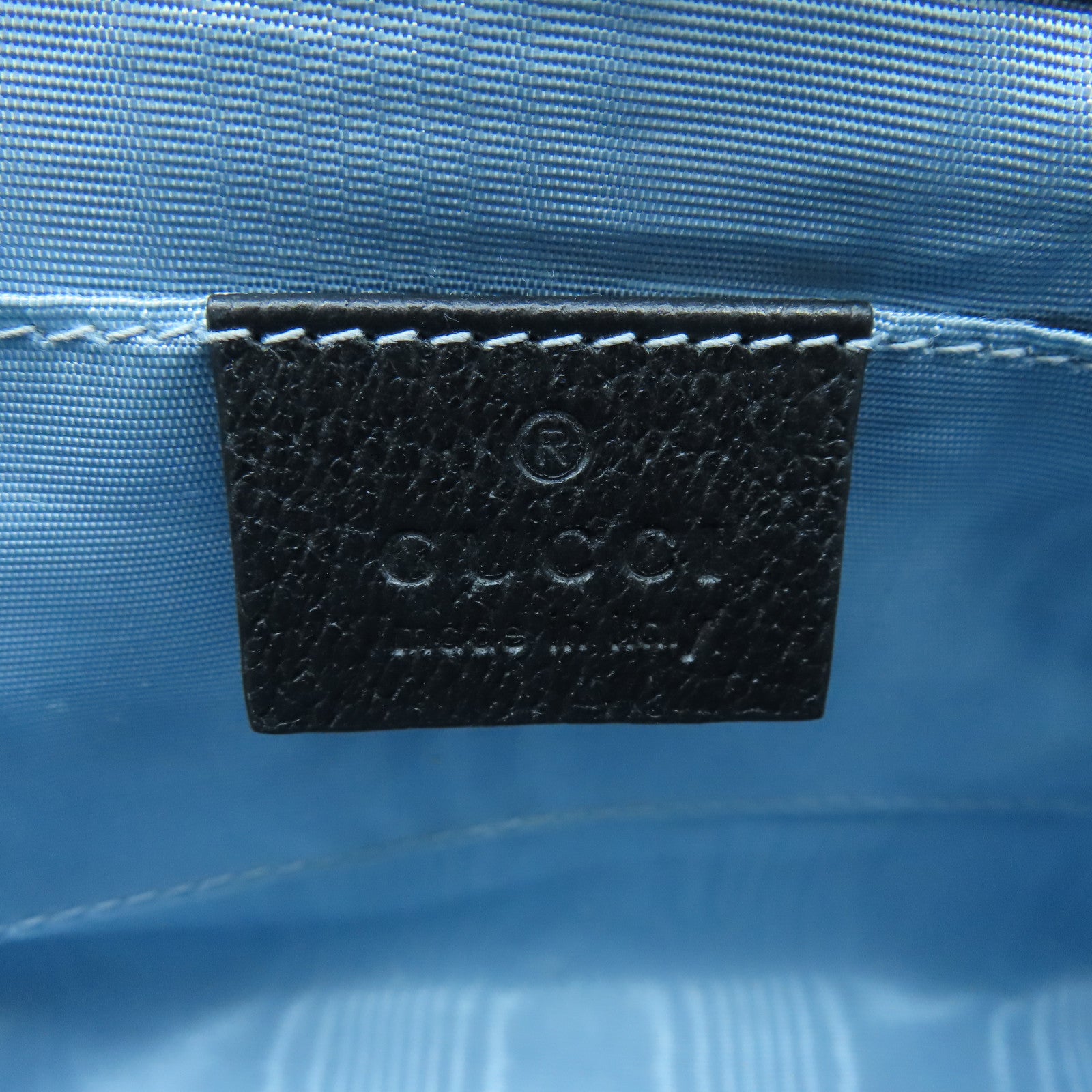GUCCI 牛皮皮革Padlock Bee Star金扣鏈帶肩背袋黑色