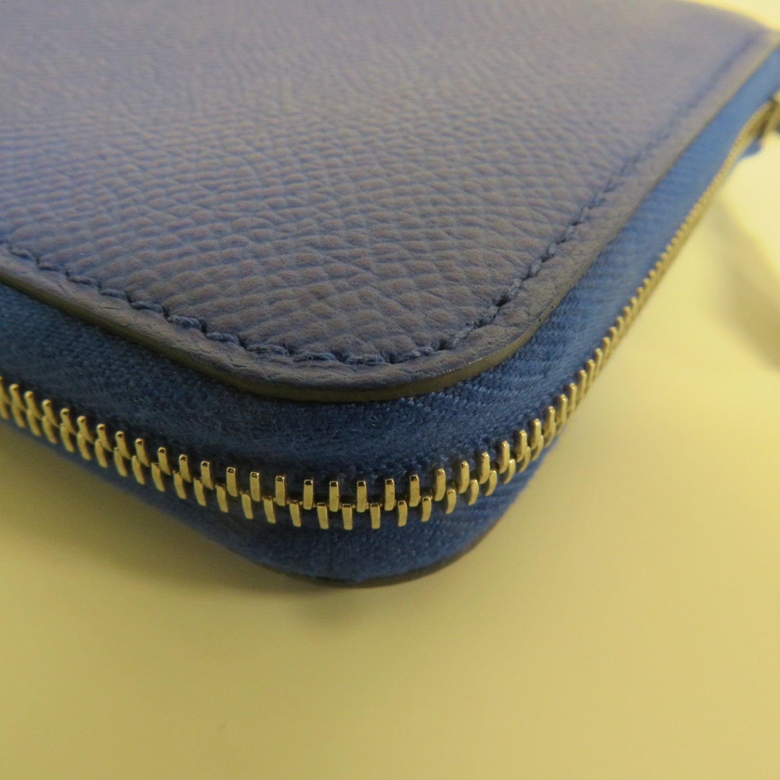 HERMES Epsom皮革銀扣Wallet錢包藍色