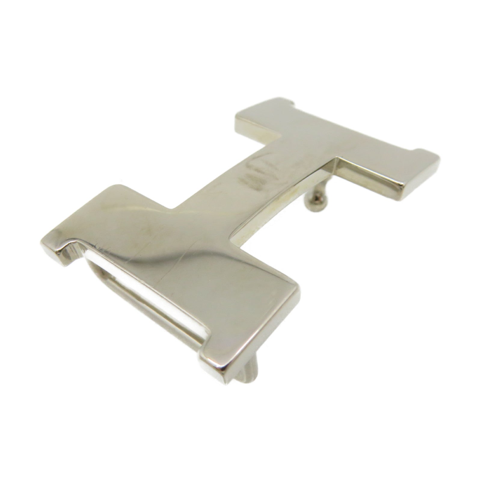 HERMES Epsom Leather/Swiftpige Belt Silver Buckle Leather Belt Black/Etoupe Black/Brown
