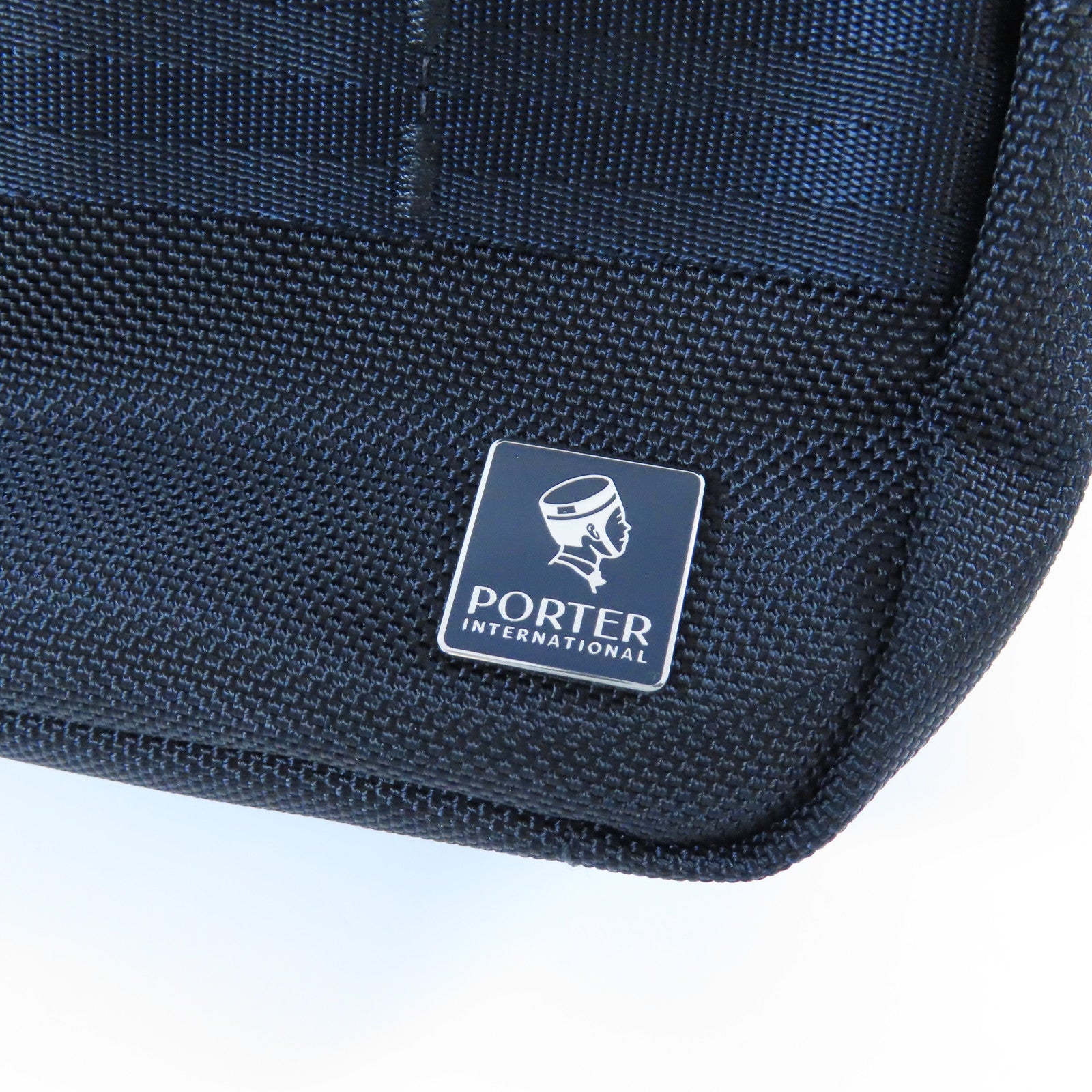 PORTER 尼龍Cross Carry Bag金扣肩背袋深藍色