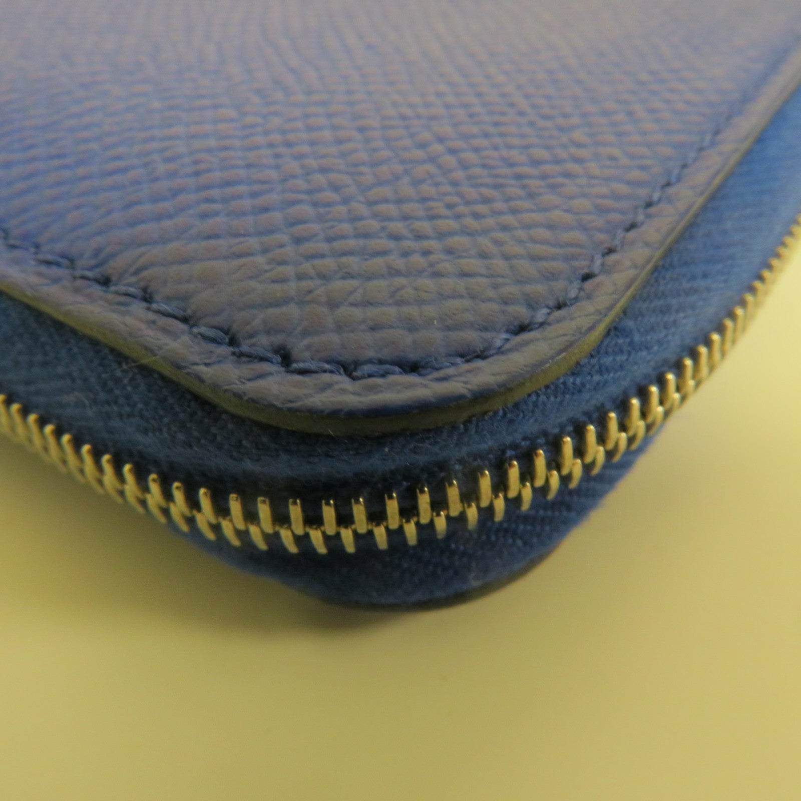HERMES Epsom皮革銀扣Wallet錢包藍色