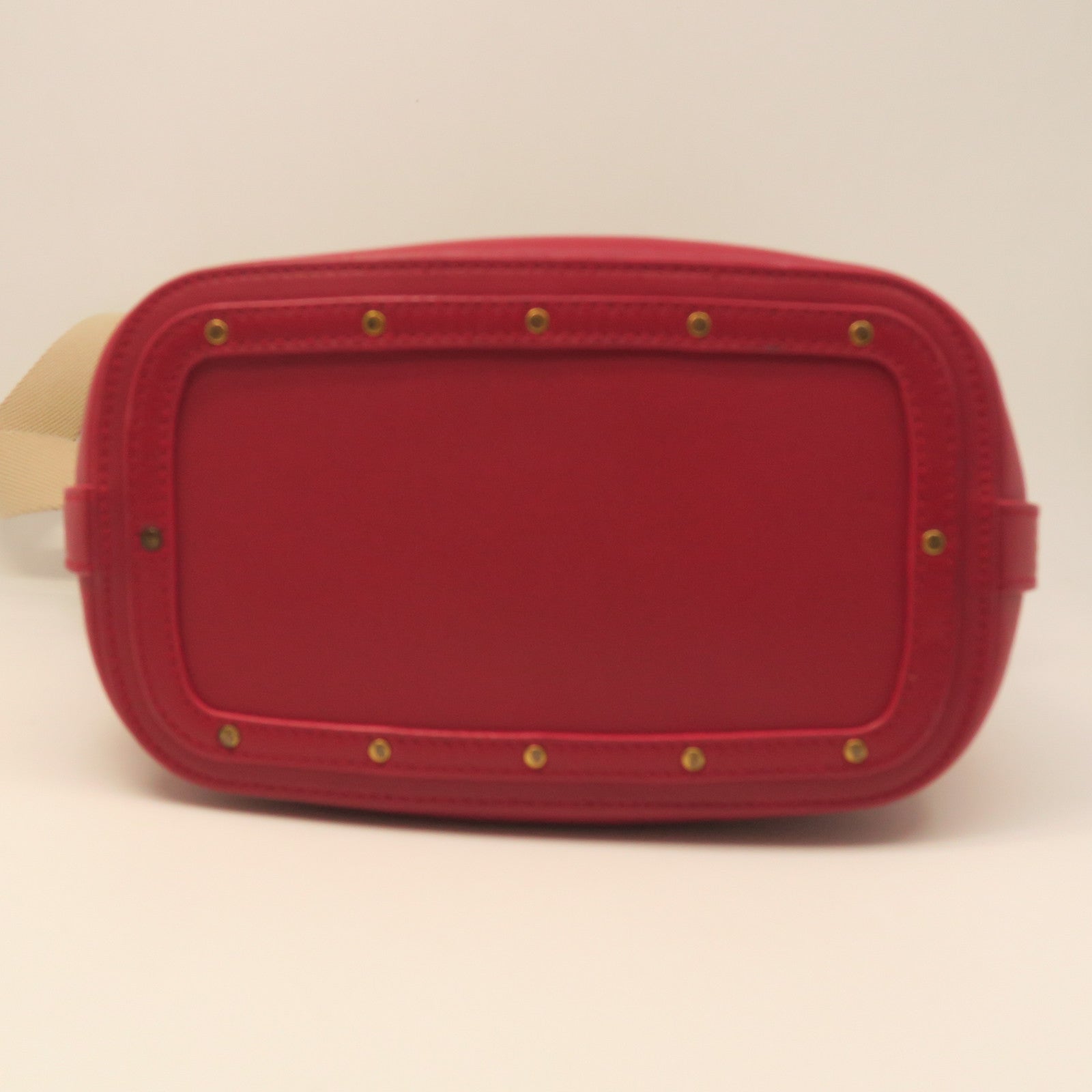 Chloe Leather Shoulder Bag Gold Button Shoulder Bag Red