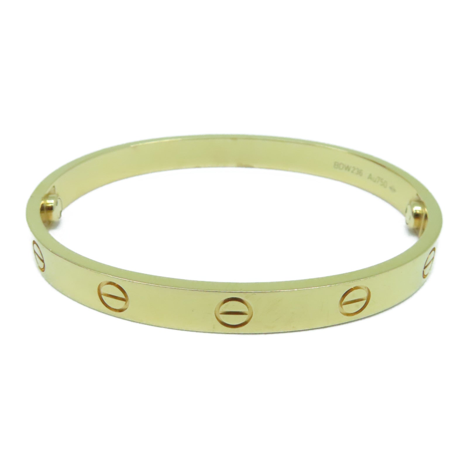 CARTIER 18K黃金Love Blaceret手鐲Cartier#17