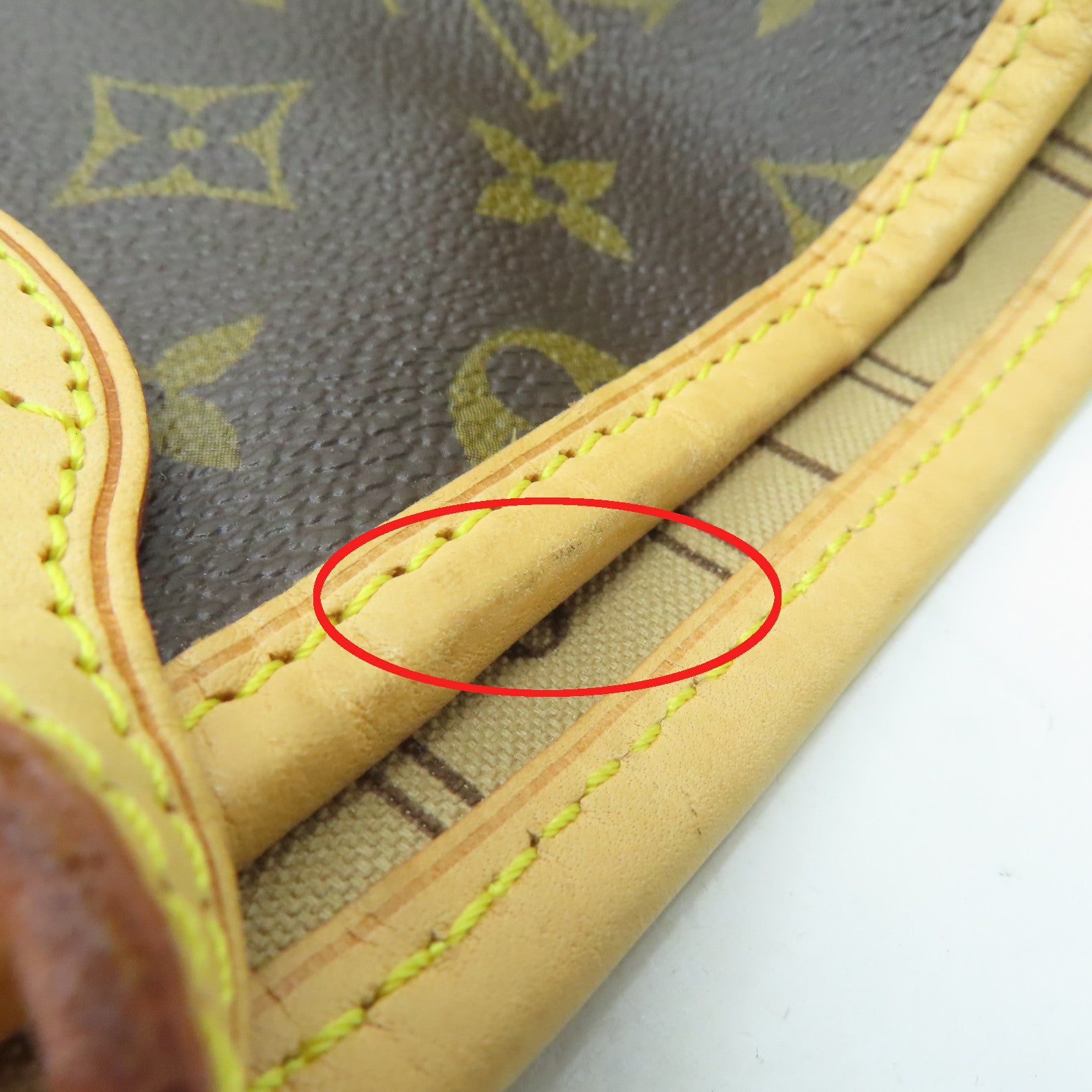 LOUIS VUITTON Monogram Neverfull GM gold buckle shoulder bag / hand bag brown