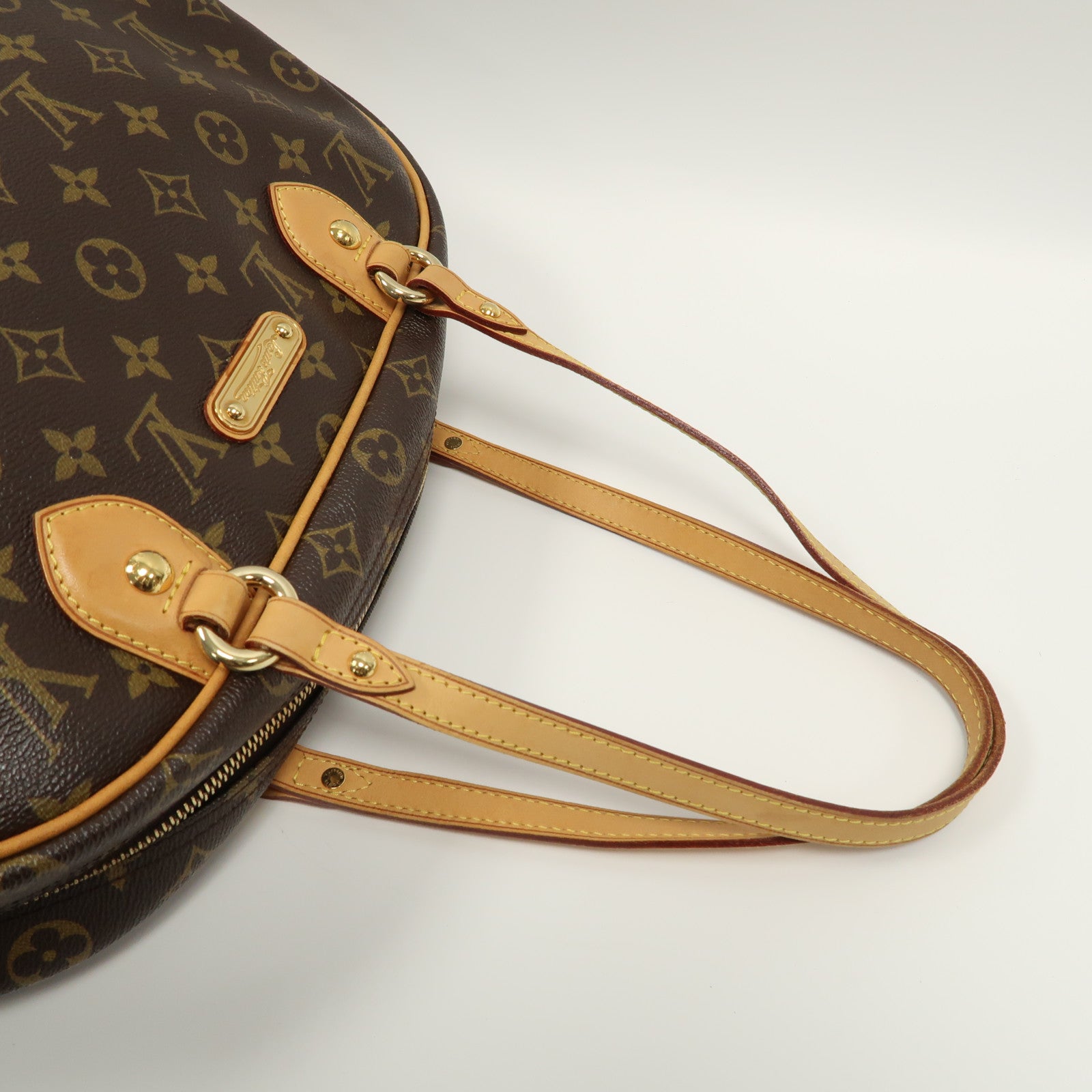 LOUIS VUITTON Monogram Montorgueil PM金扣肩背袋啡色