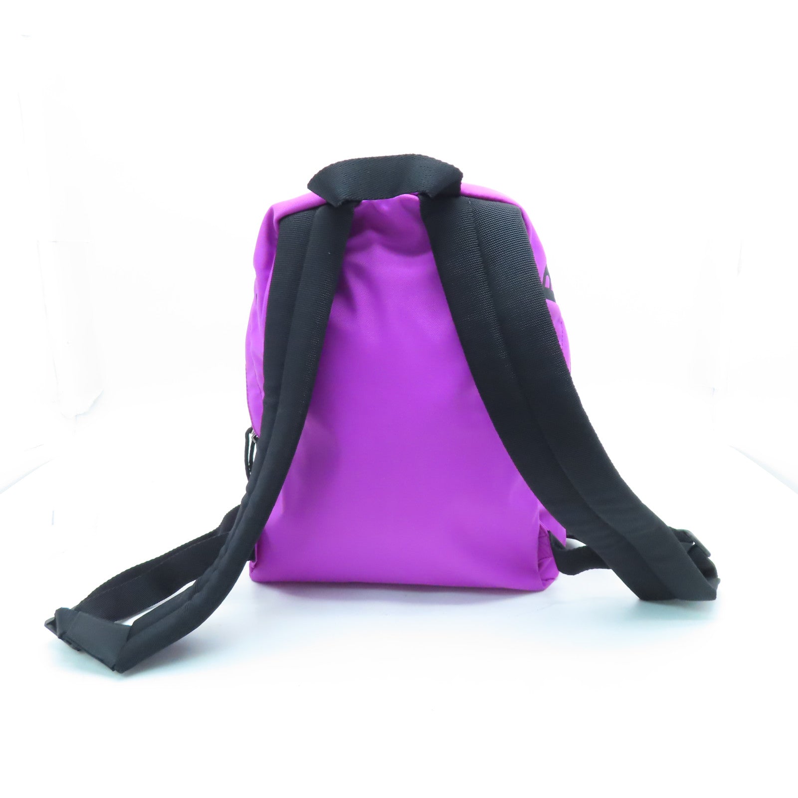 BALENCIAGA 尼龍Backpack銀扣背包紫色/黑色