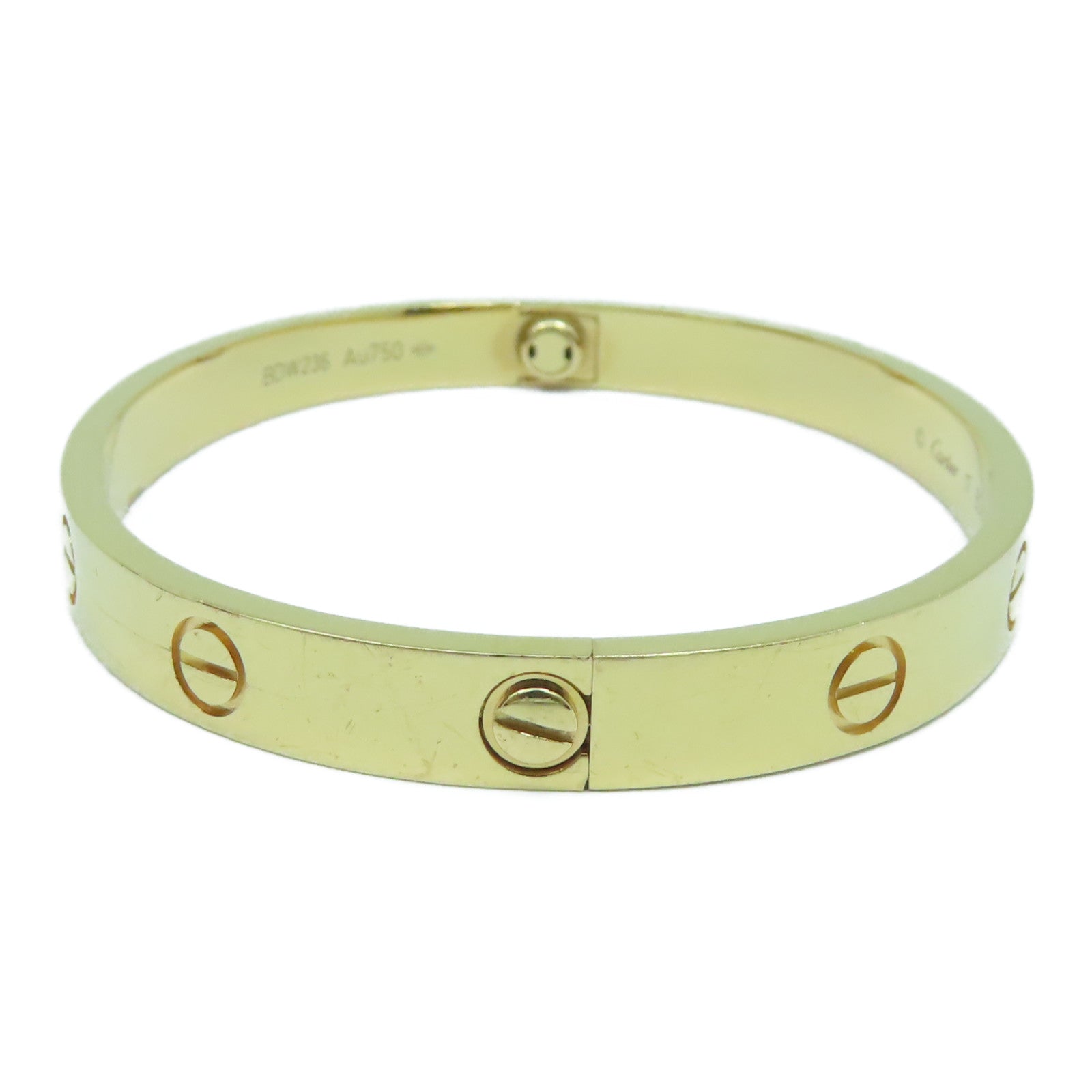 CARTIER 18K黃金Love Blaceret手鐲Cartier#17